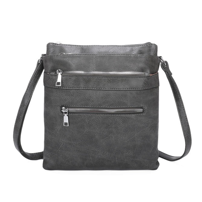 Craze London Crossbody bag with 3 Zipped Pockets