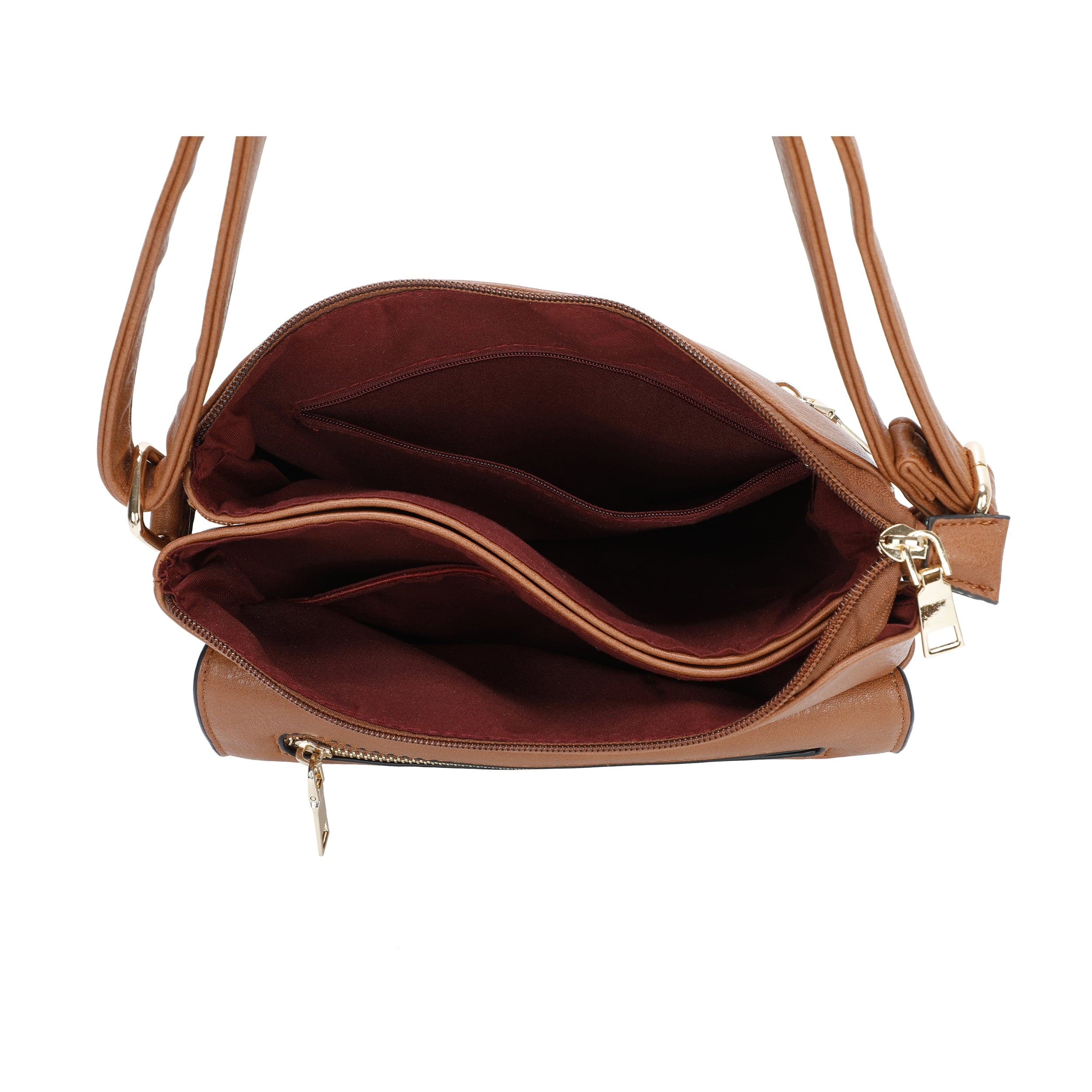 Craze London Crossbody bag with Front zip and Magdot