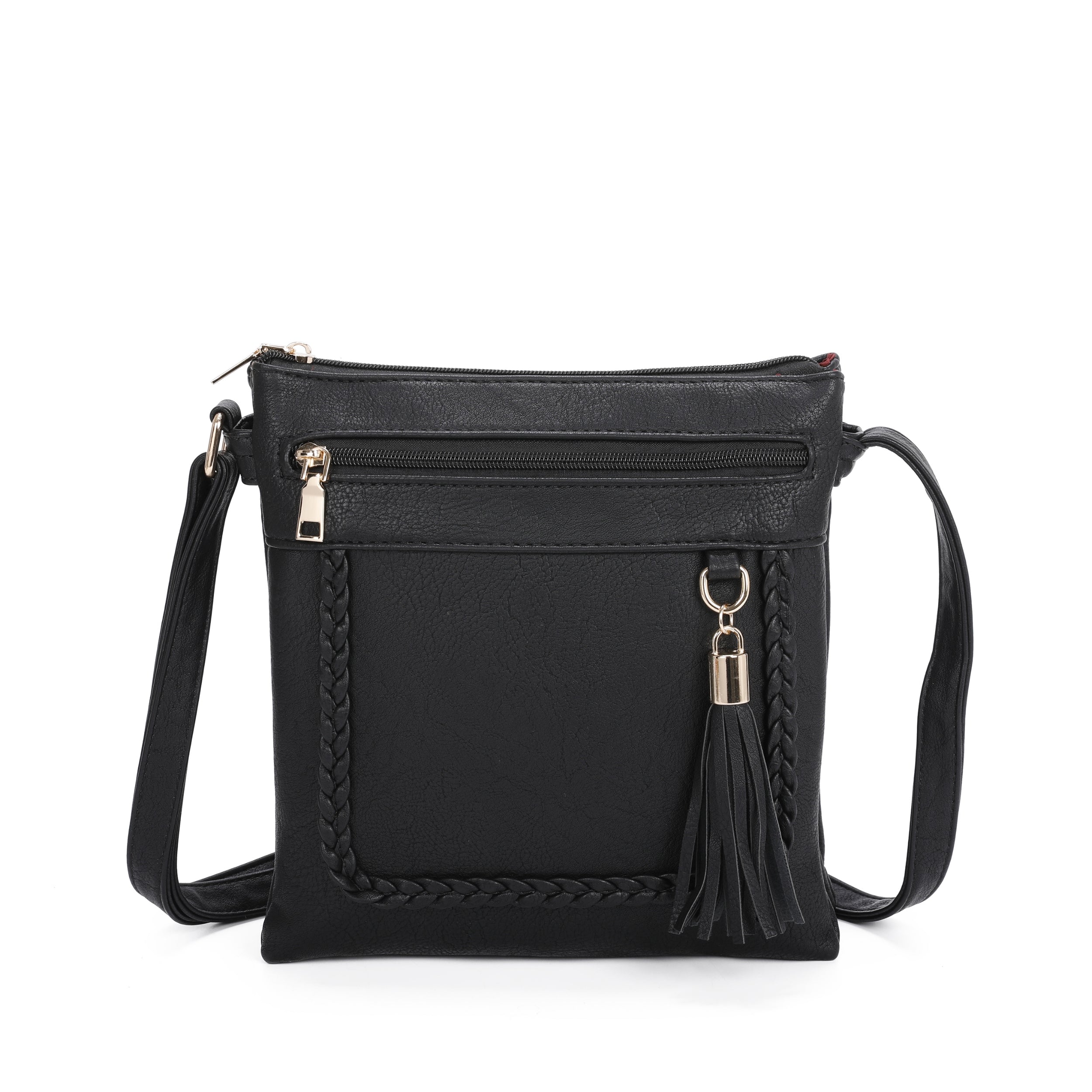 Craze London Crossbody bag withh Outer back zipped pocket