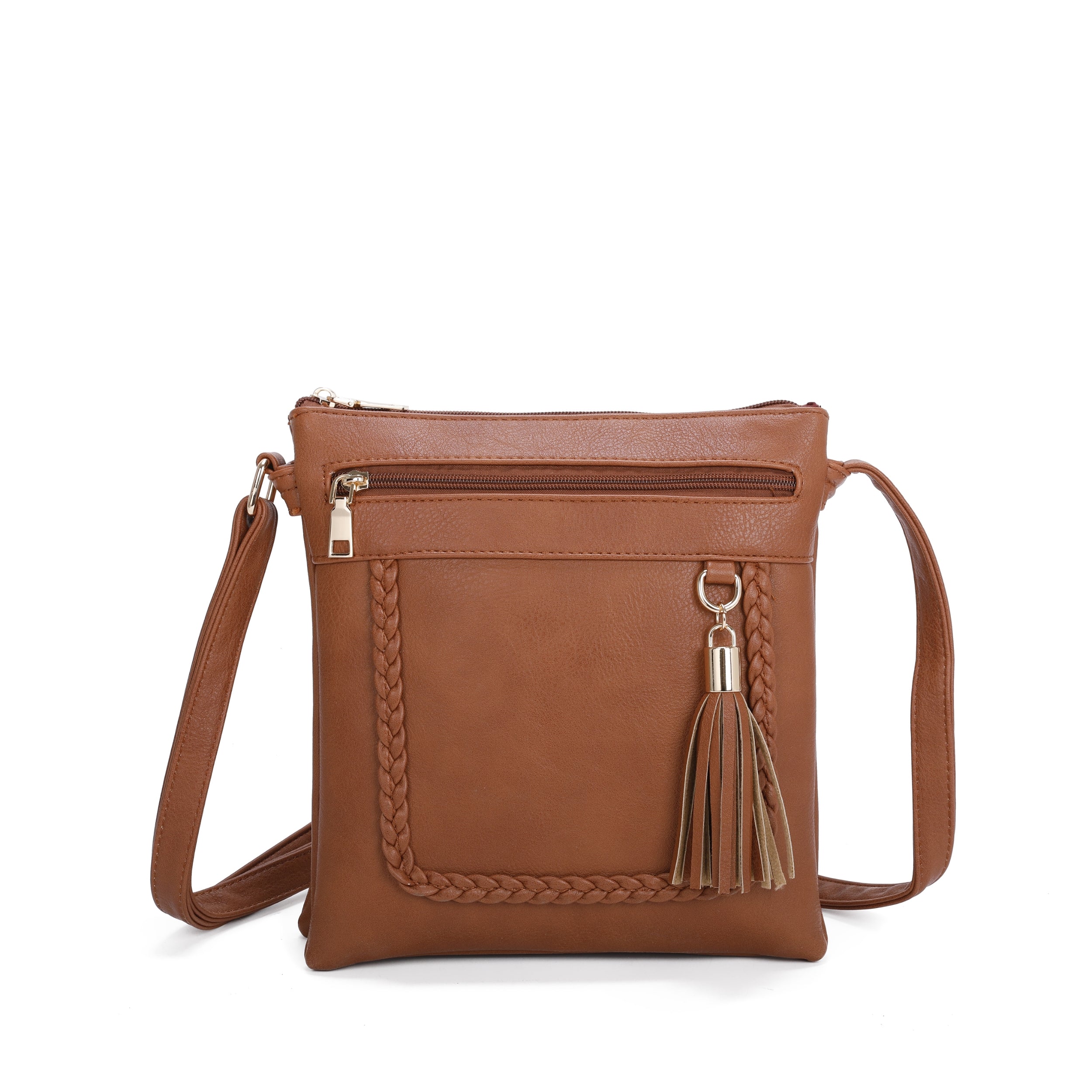Craze London Crossbody bag withh Outer back zipped pocket