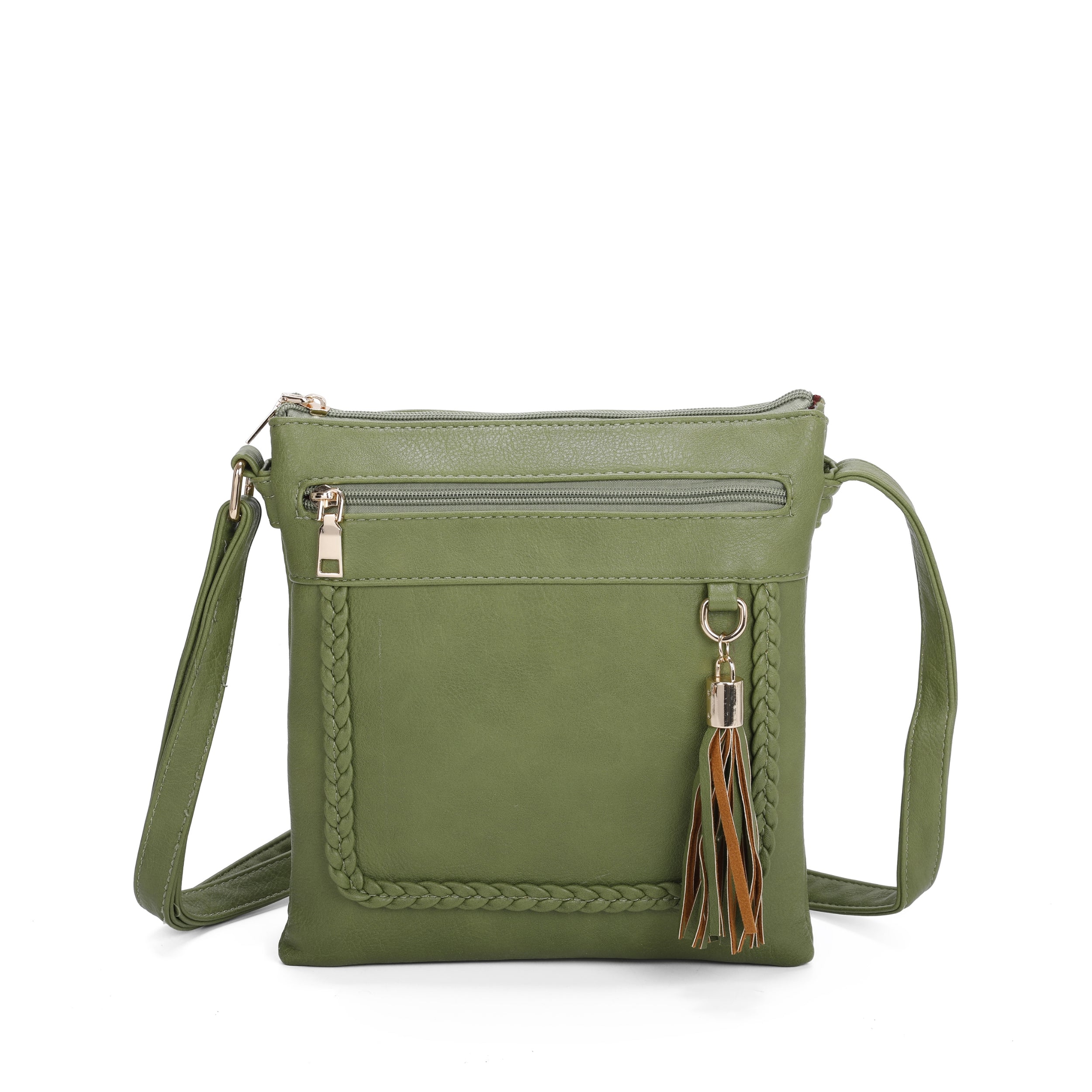 Craze London Crossbody bag withh Outer back zipped pocket