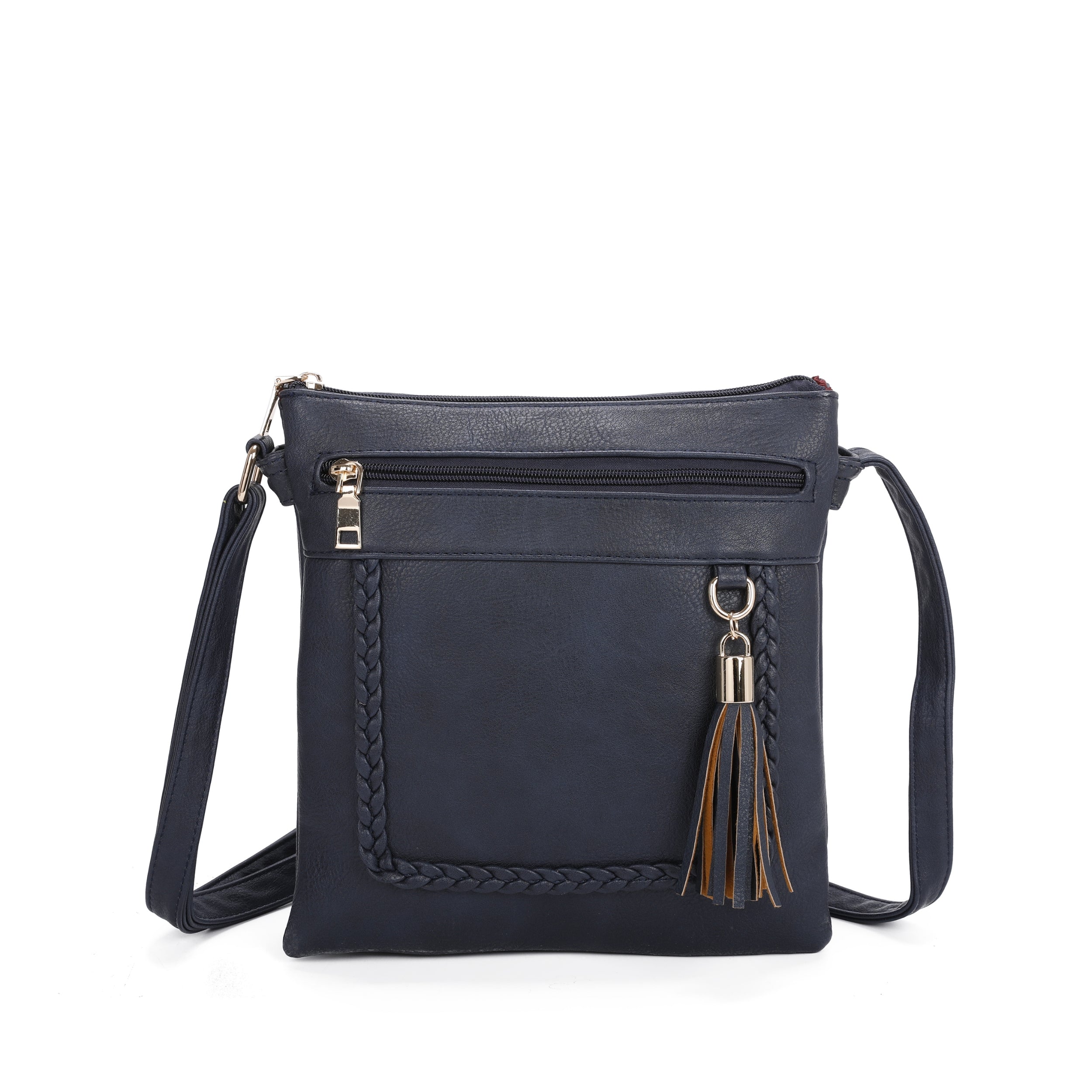 Craze London Crossbody bag withh Outer back zipped pocket