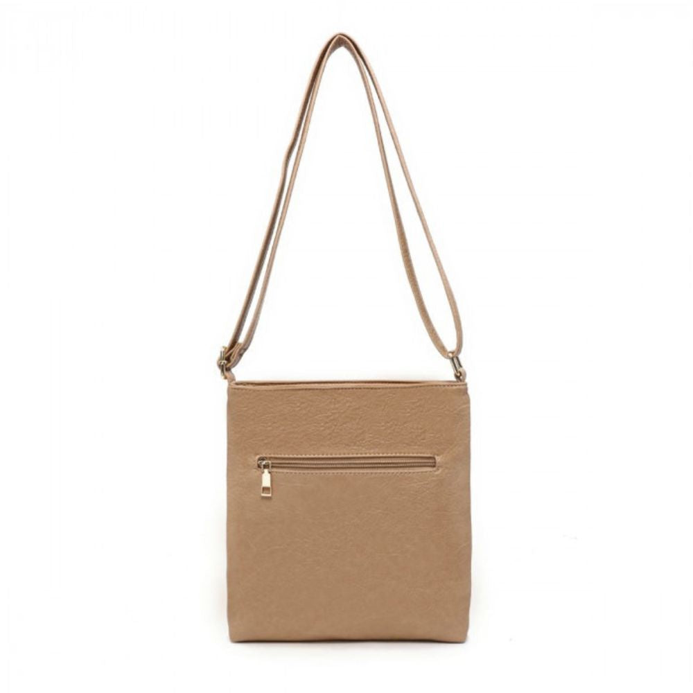 Craze London Crossbody bag with tassel details & Zipped Pockets