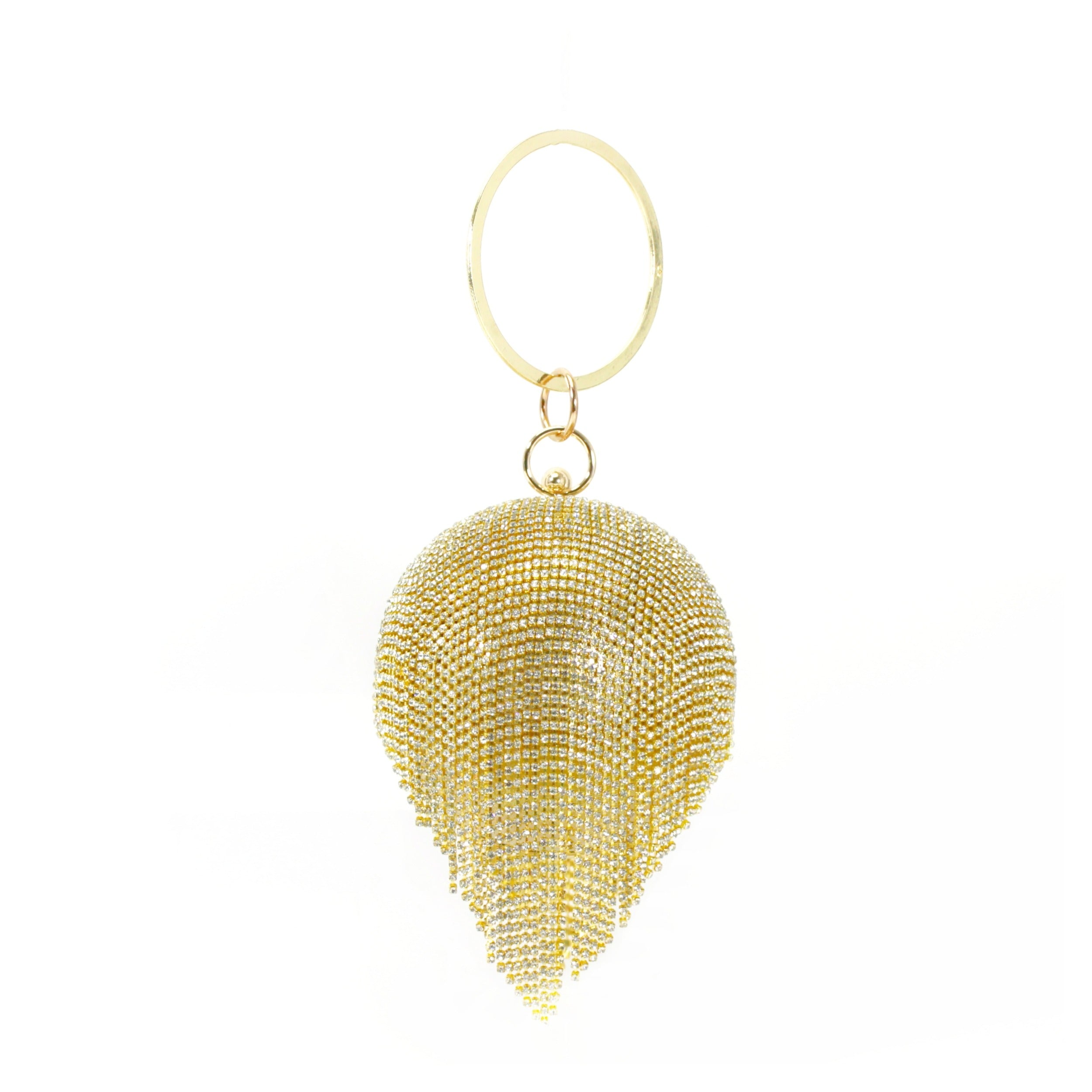 Craze London Diamante Clutch Sphere