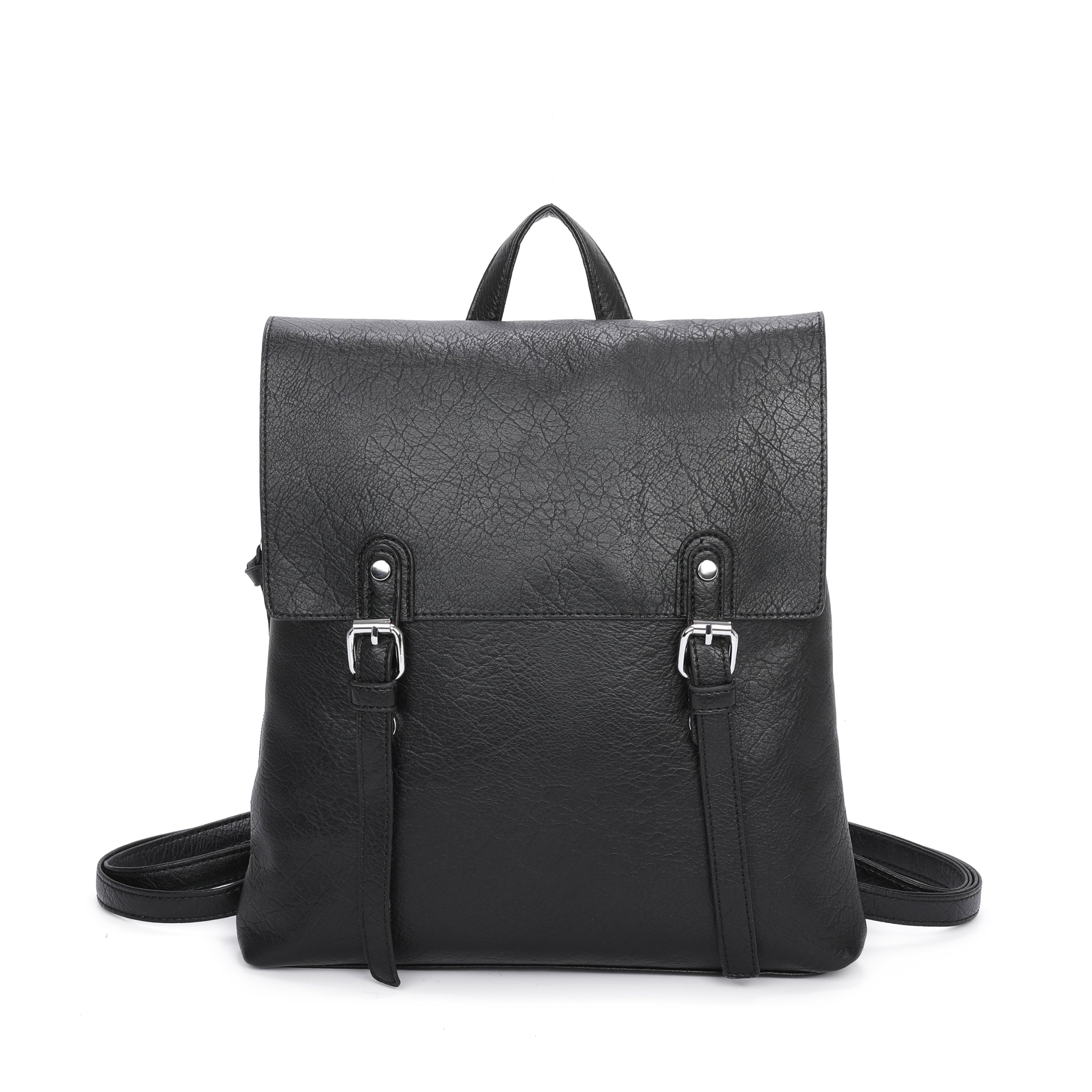 Craze London Double Buckles decoration Backpack