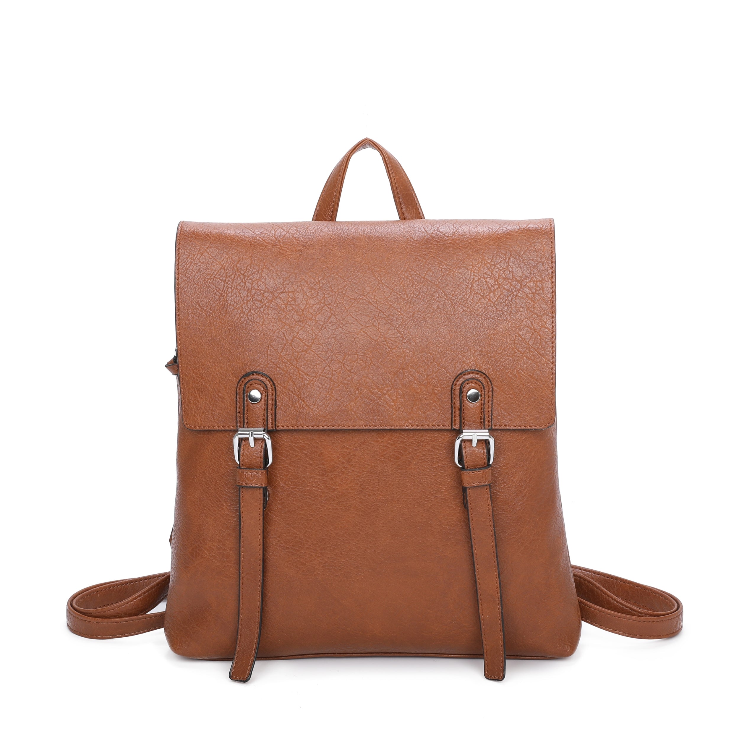 Craze London Double Buckles decoration Backpack