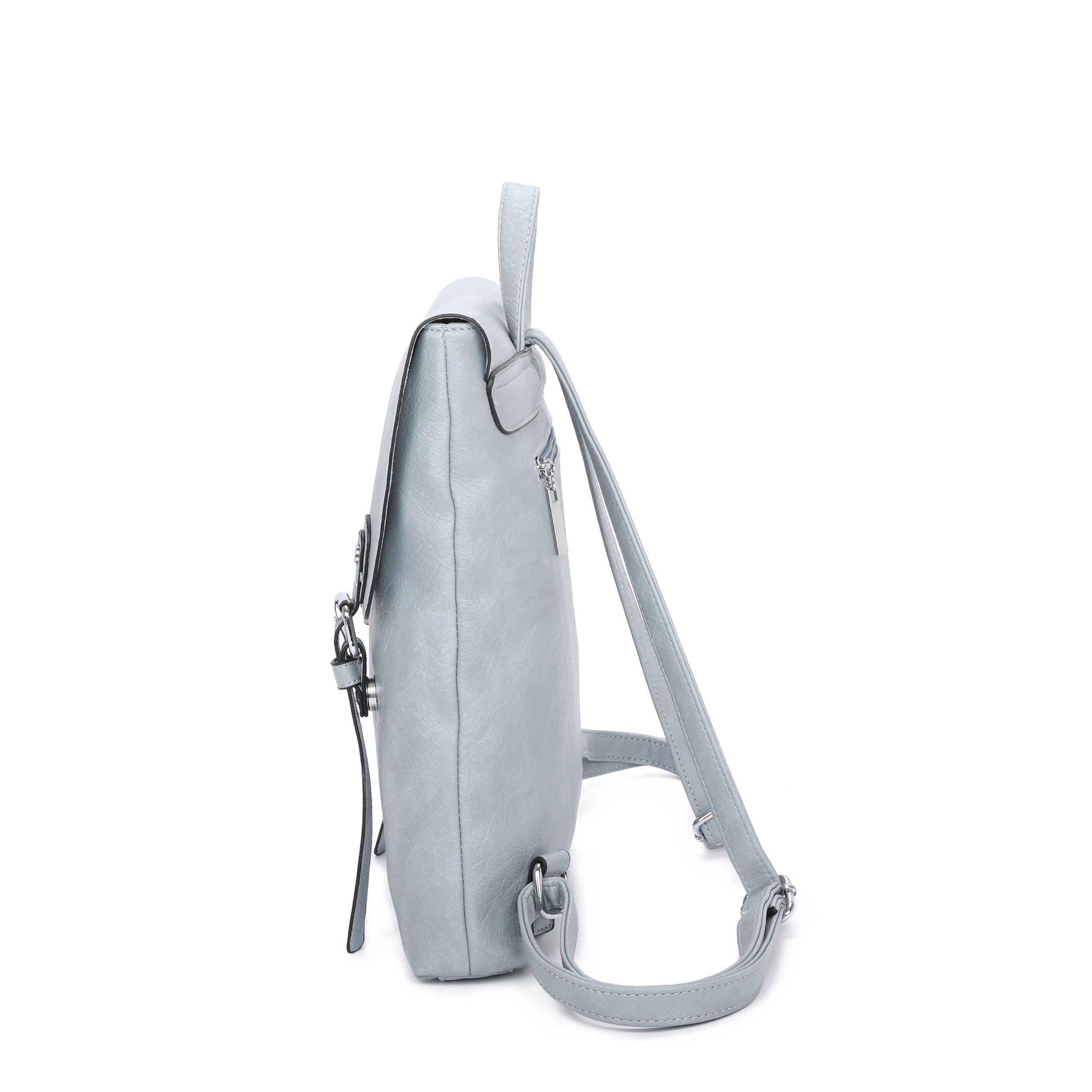 Craze London Double Buckles decoration Backpack