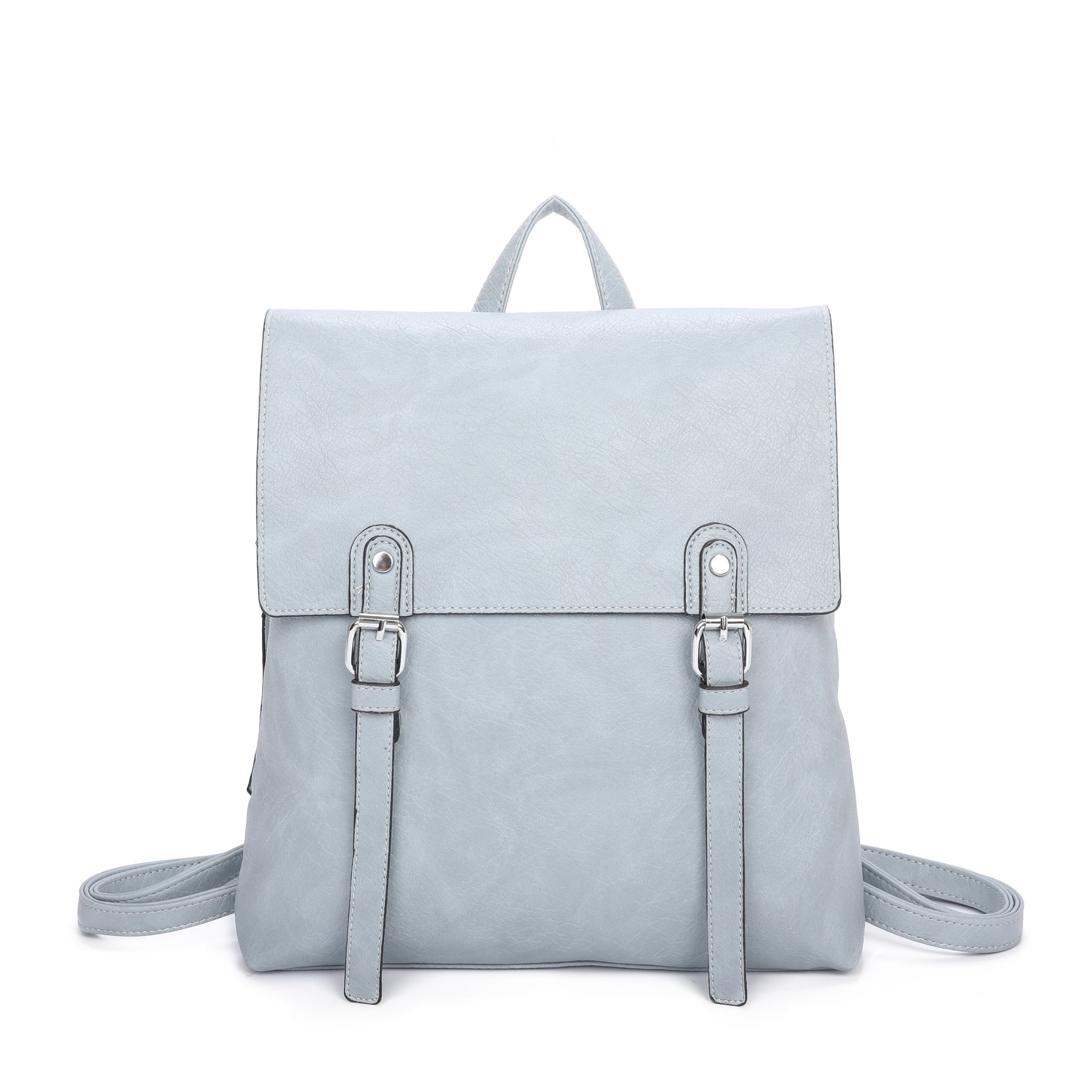 Craze London Double Buckles decoration Backpack