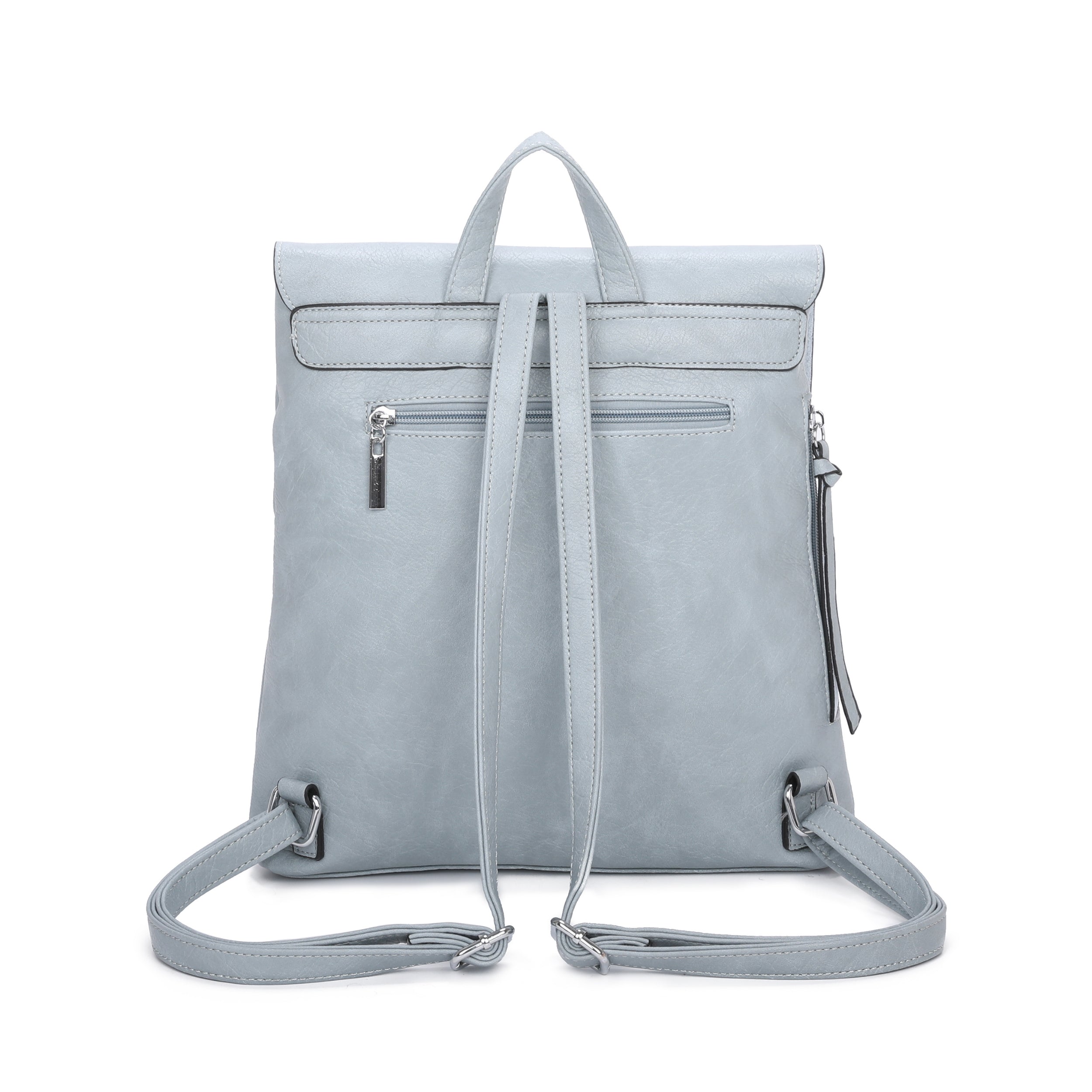 Craze London Double Buckles decoration Backpack