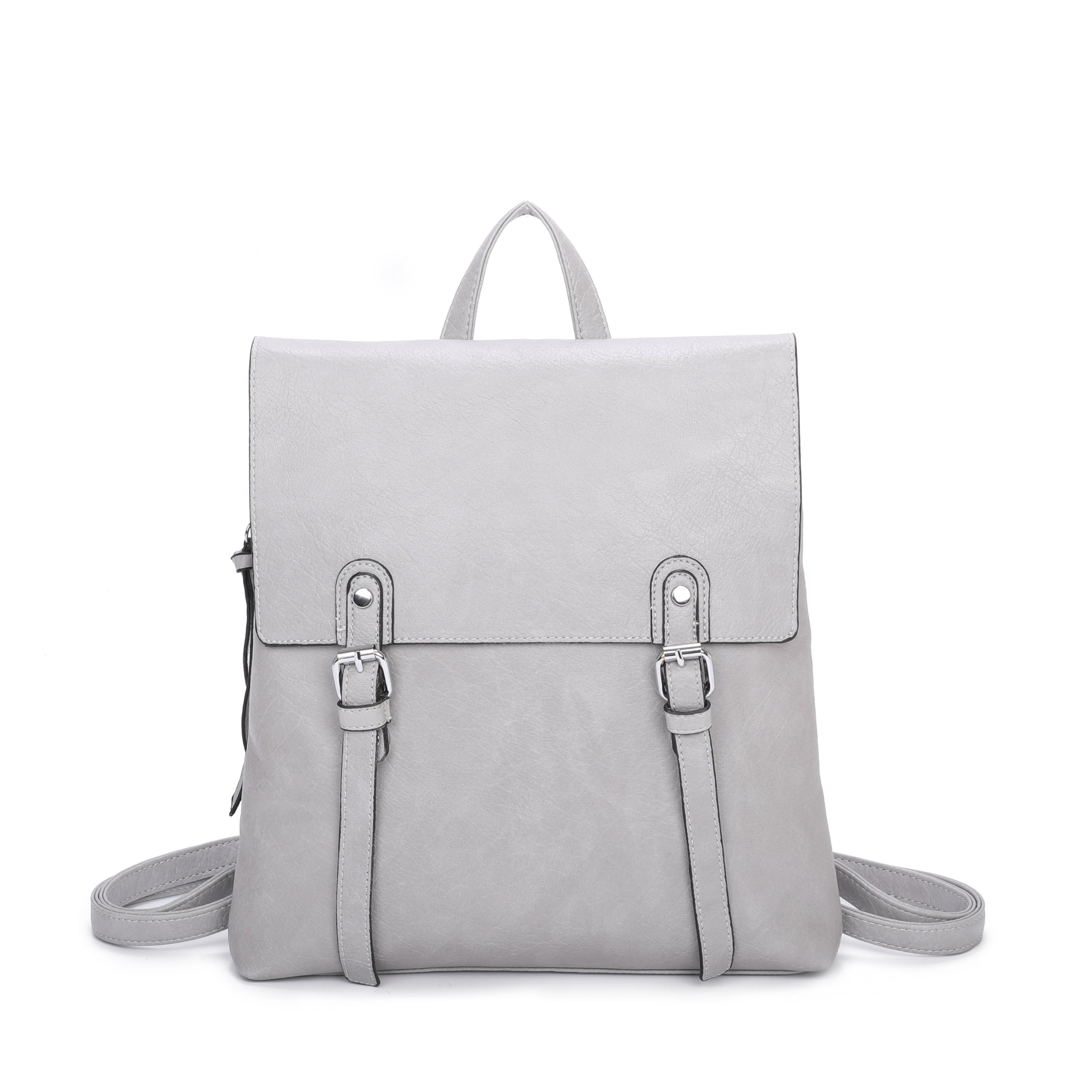 Craze London Double Buckles decoration Backpack