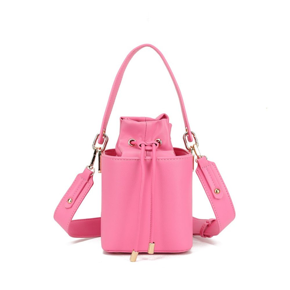 Craze London Faux Leather Bucket Bag