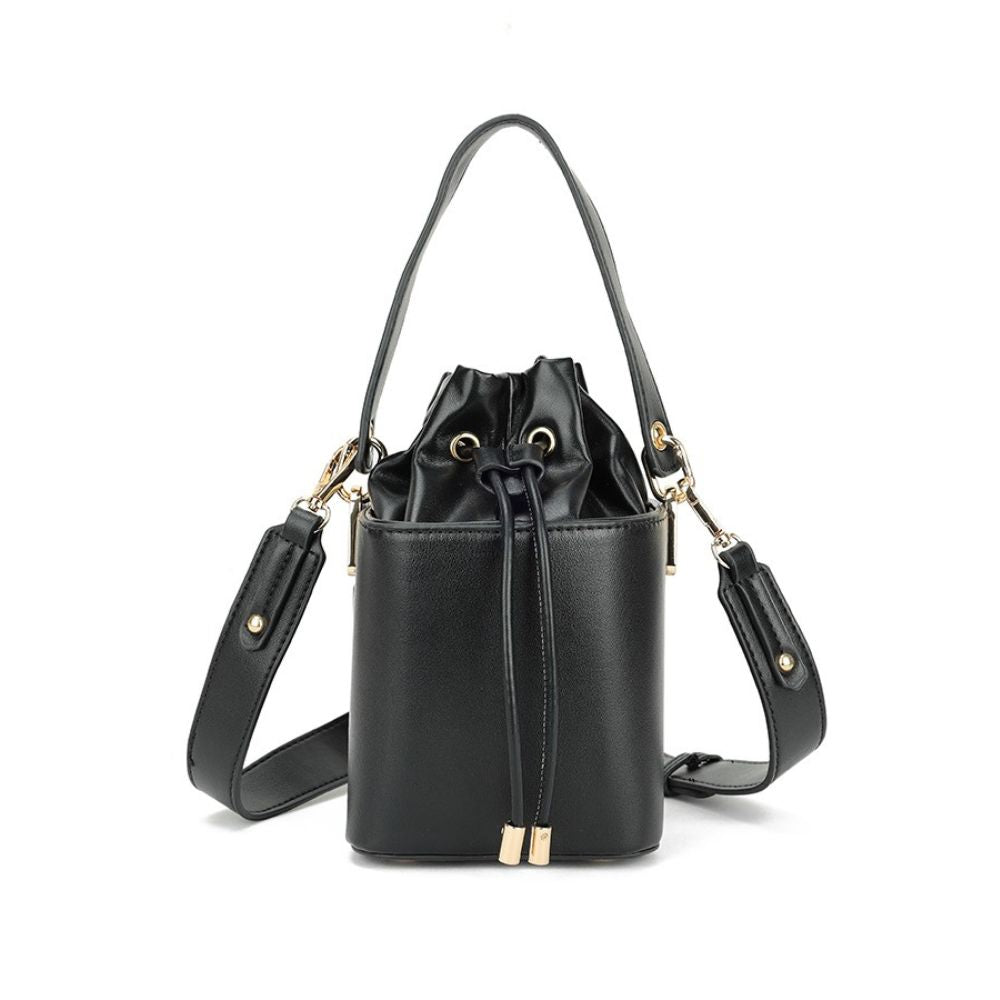 Craze London Faux Leather Bucket Bag