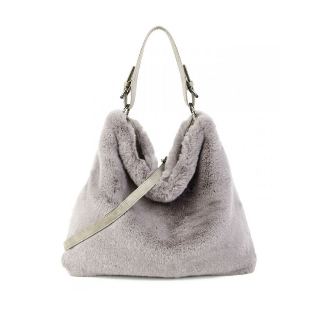 Craze London Faux fur hobo bags