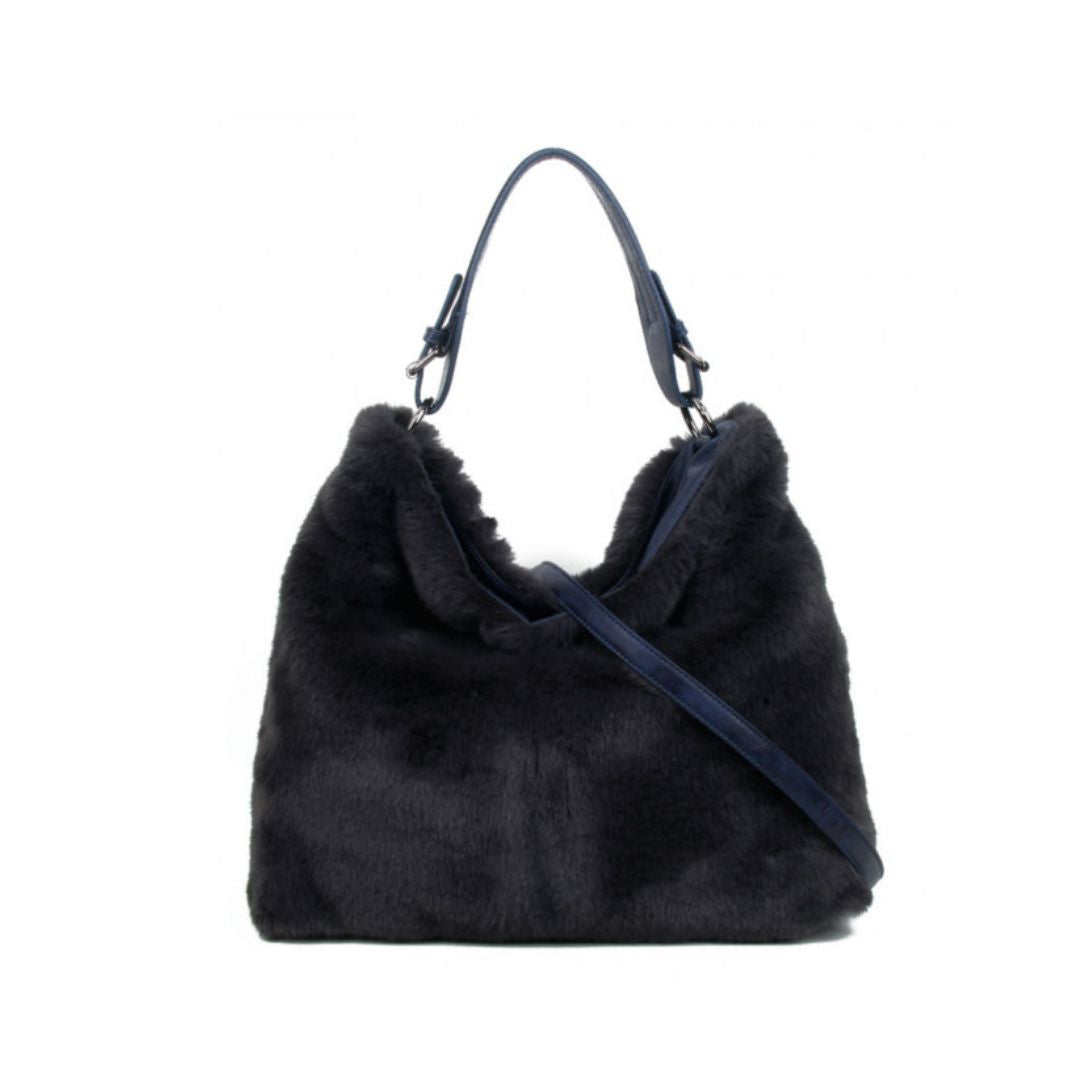 Craze London Faux fur hobo bags