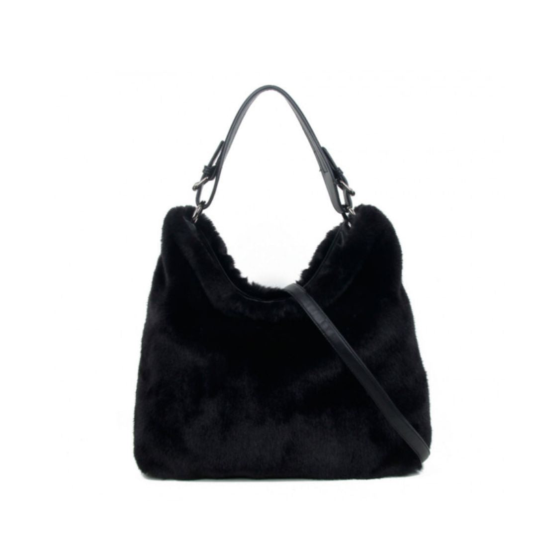 Craze London Faux fur hobo bags