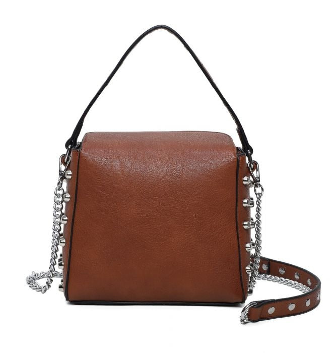 Craze London Large Women's Studded Purse Crossbody bag