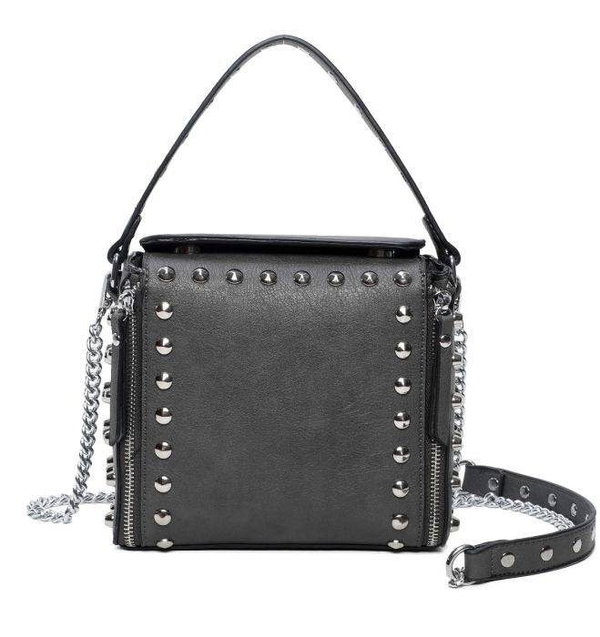 Craze London Large Women's Studded Purse Crossbody bag