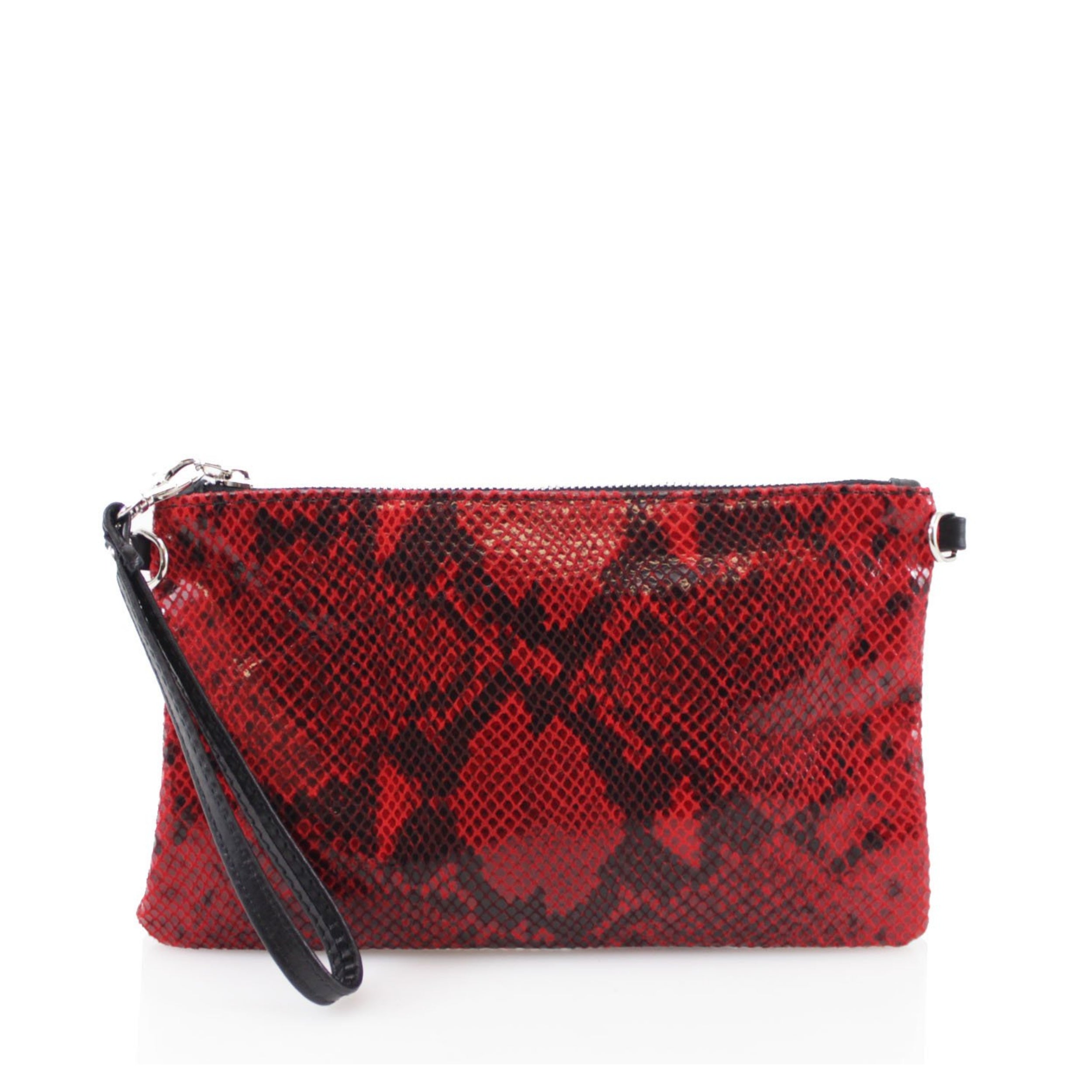 Craze London Leather Clutch Bag