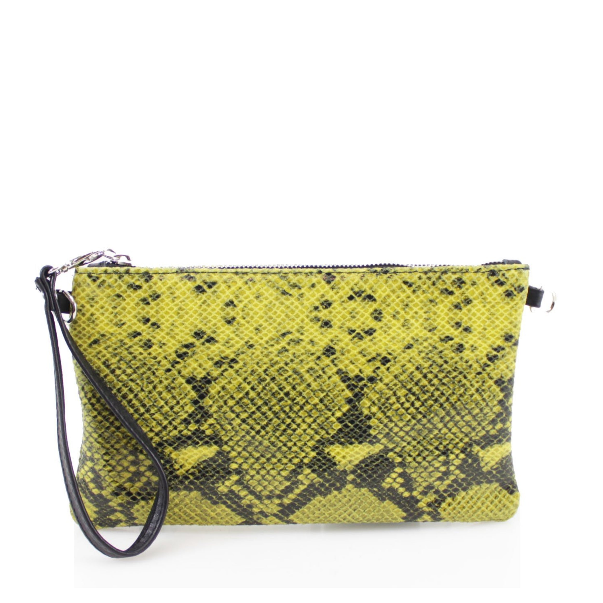Craze London Leather Clutch Bag