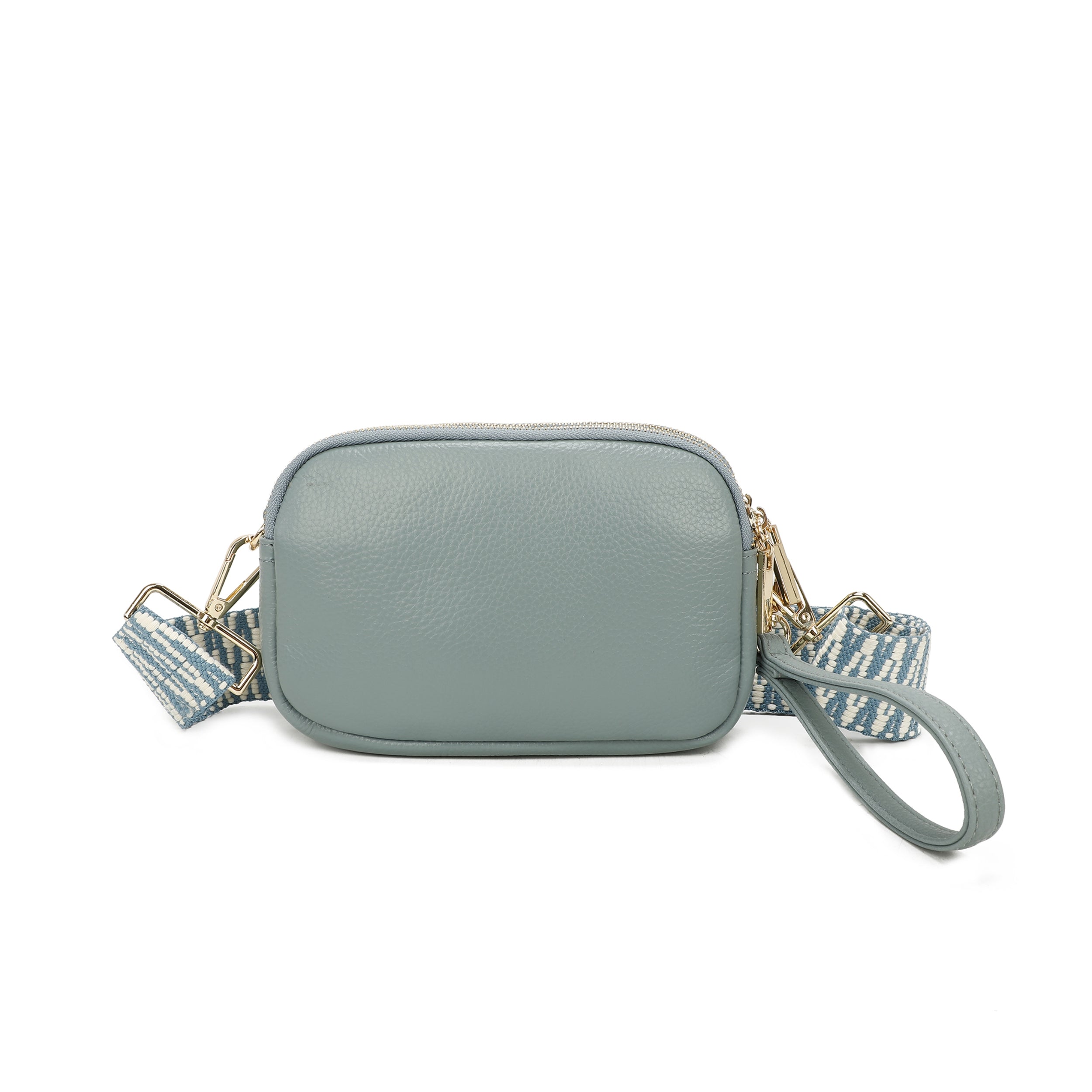 Craze London Quilted Bee Designer Leather Crossbody Bag