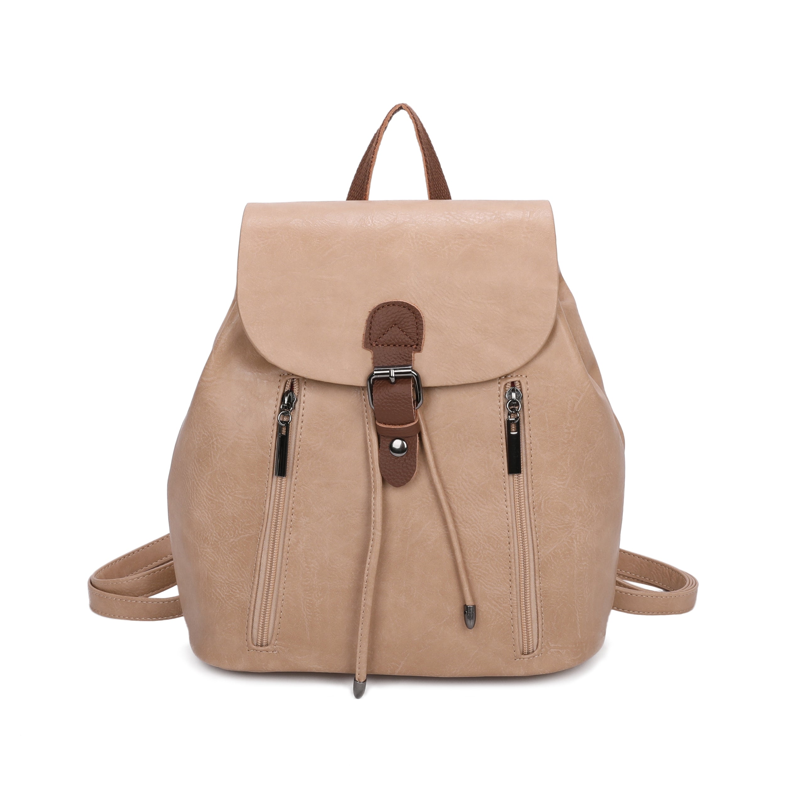 Craze London Leather Trim Backpack