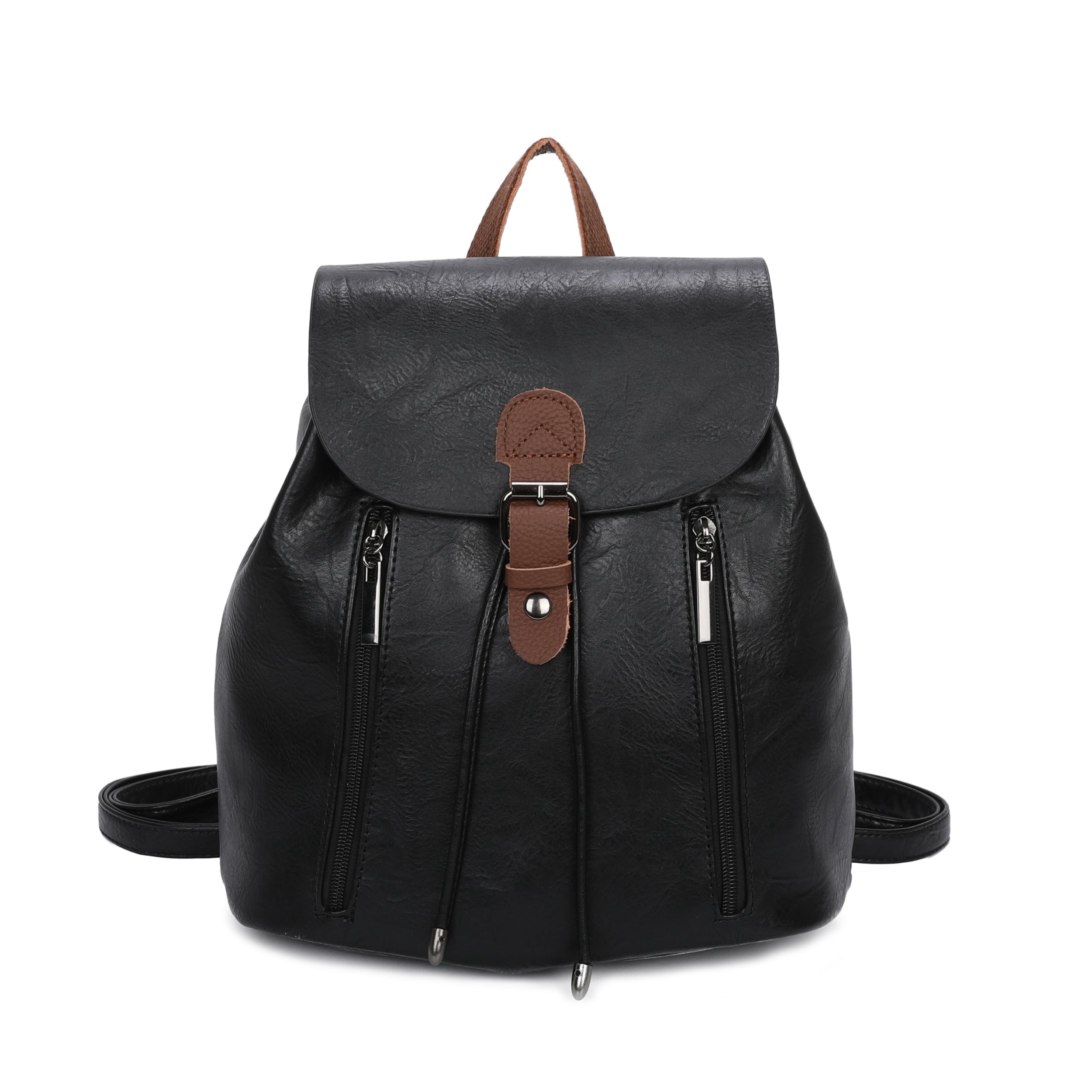 Craze London Leather Trim Backpack