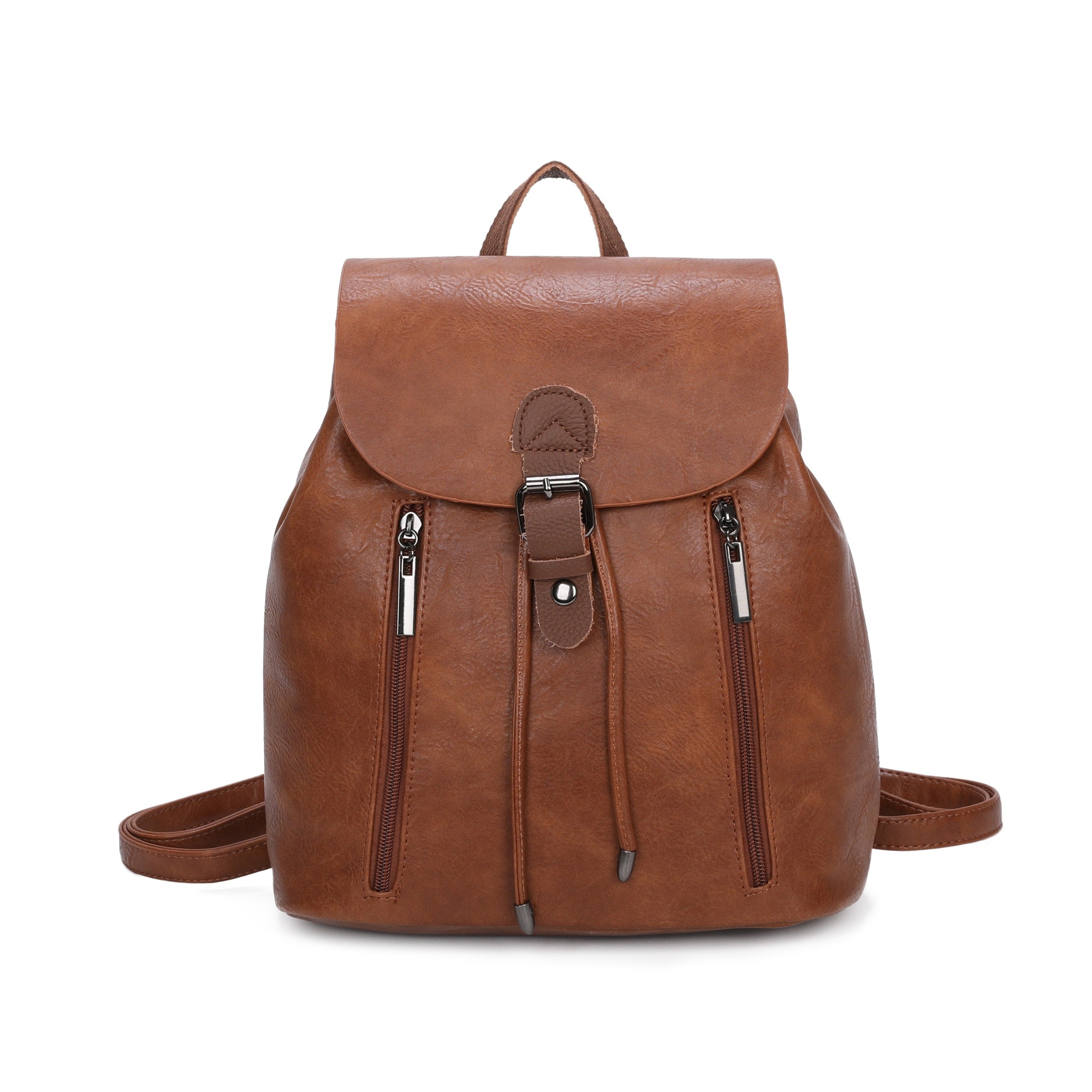 Craze London Leather Trim Backpack