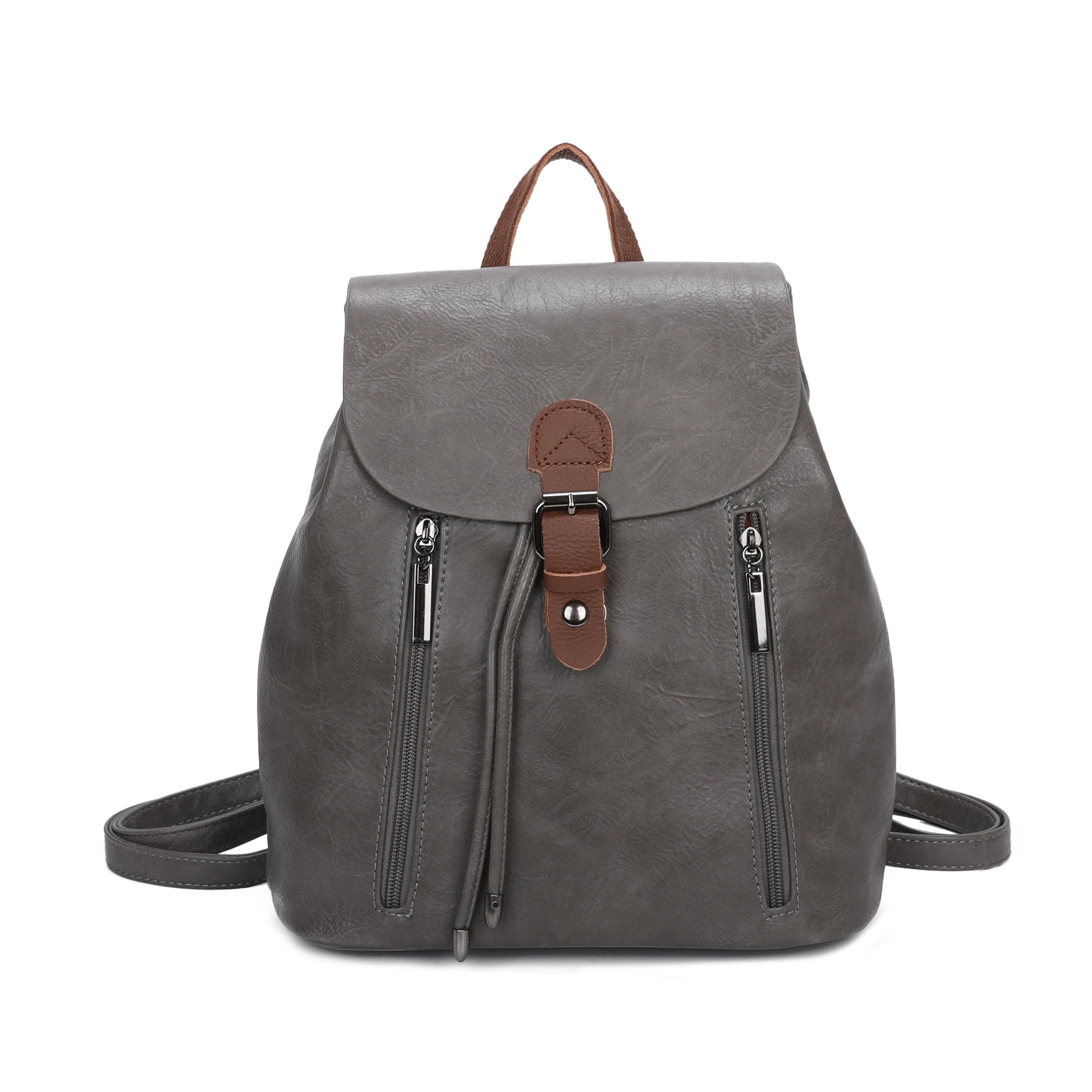 Craze London Leather Trim Backpack