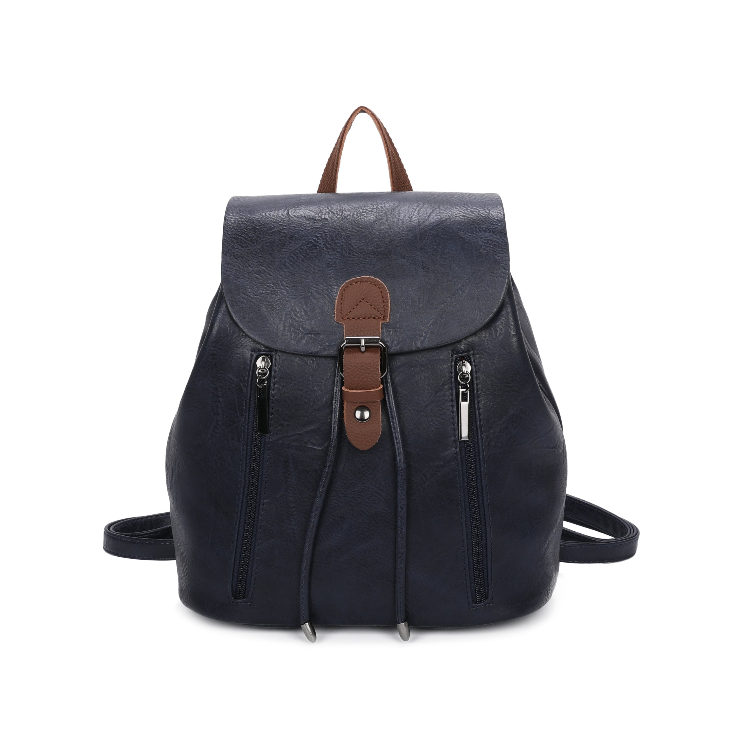 Craze London Leather Trim Backpack