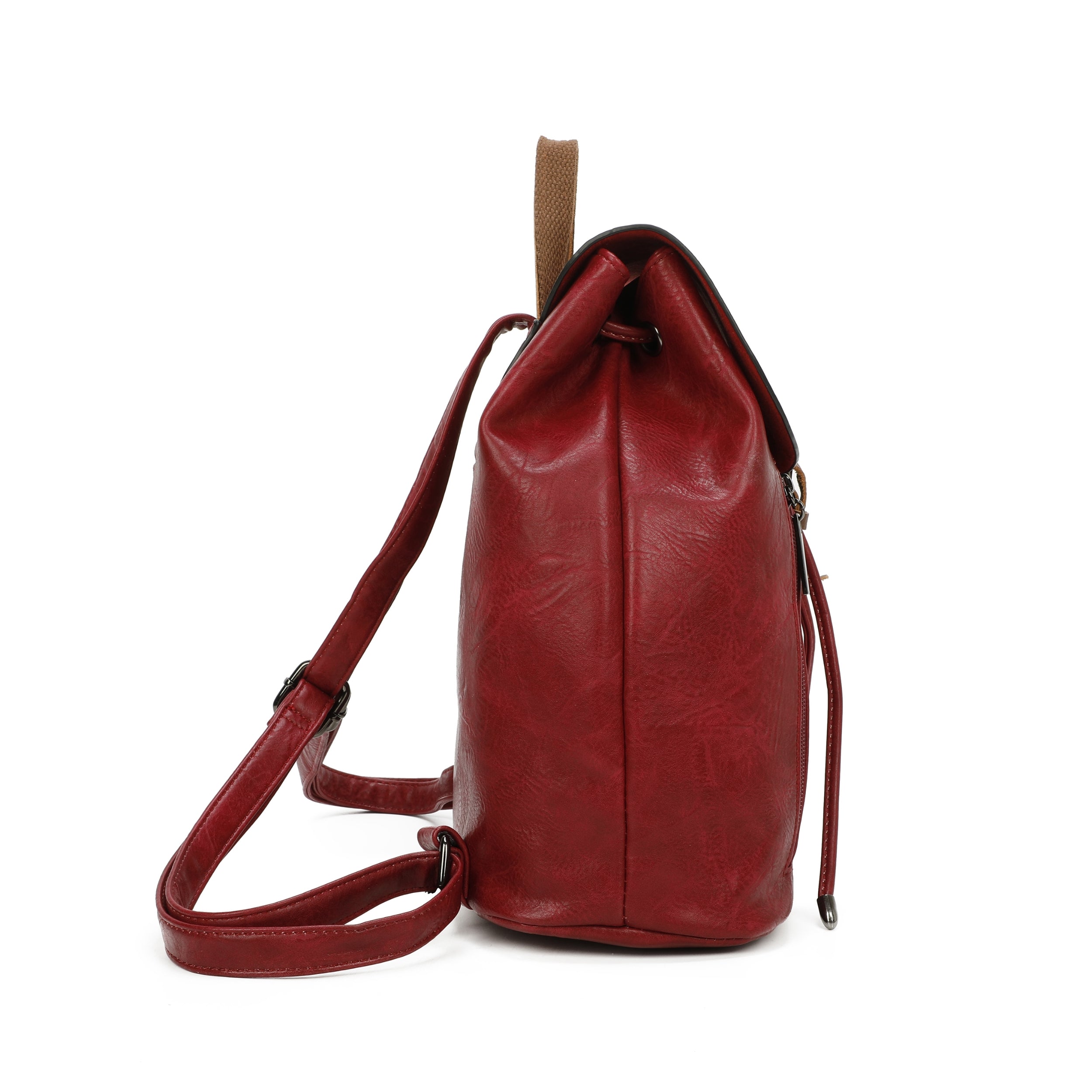 Craze London Leather Trim Backpack