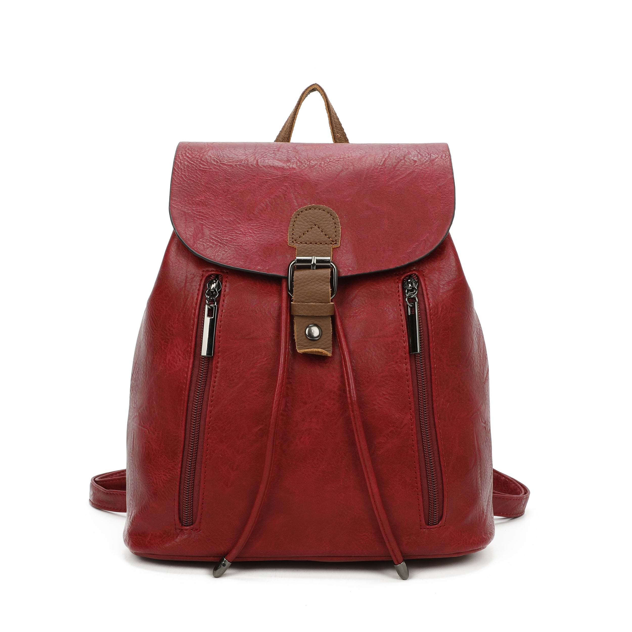 Craze London Leather Trim Backpack