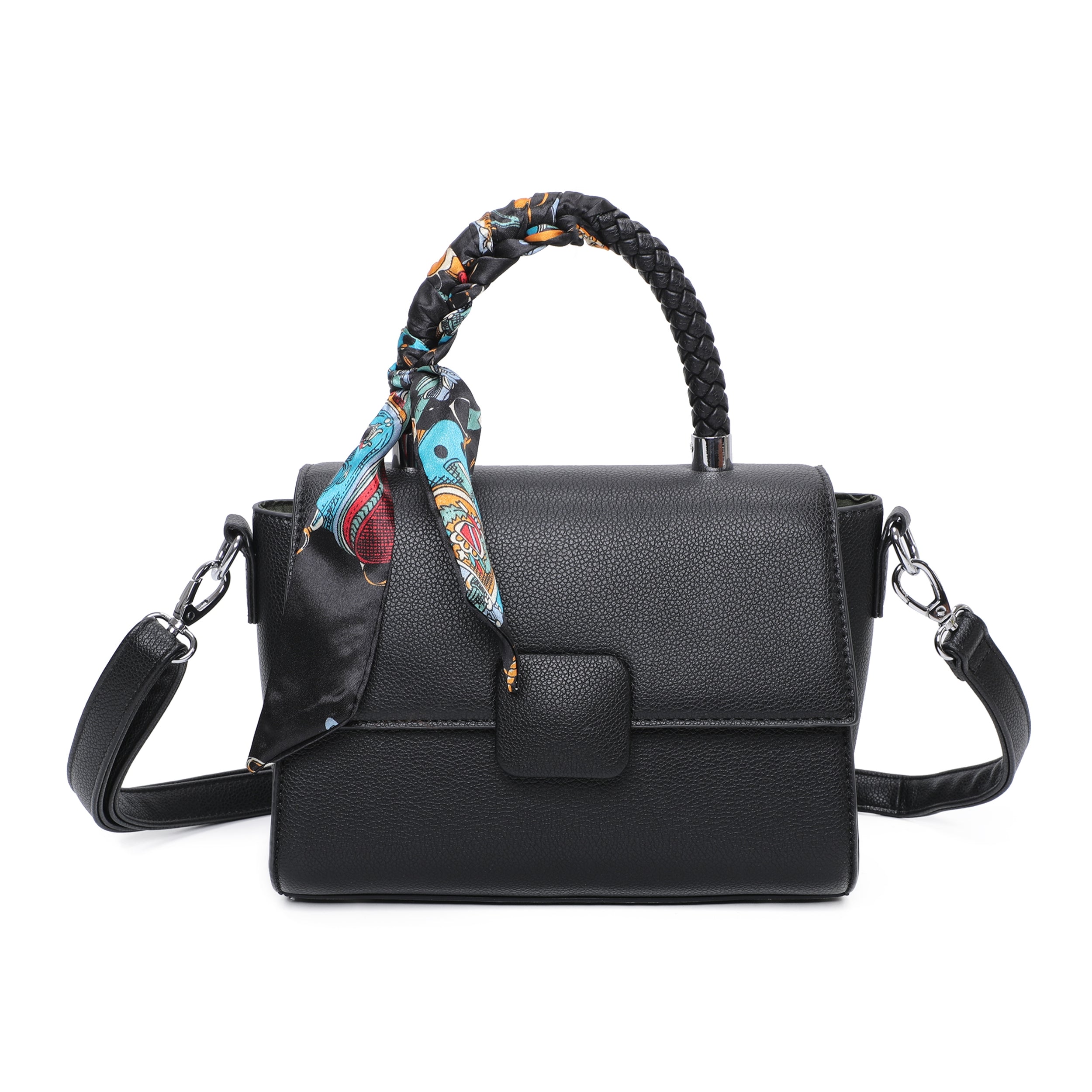 Craze London Medium Grab Bag with Scarf