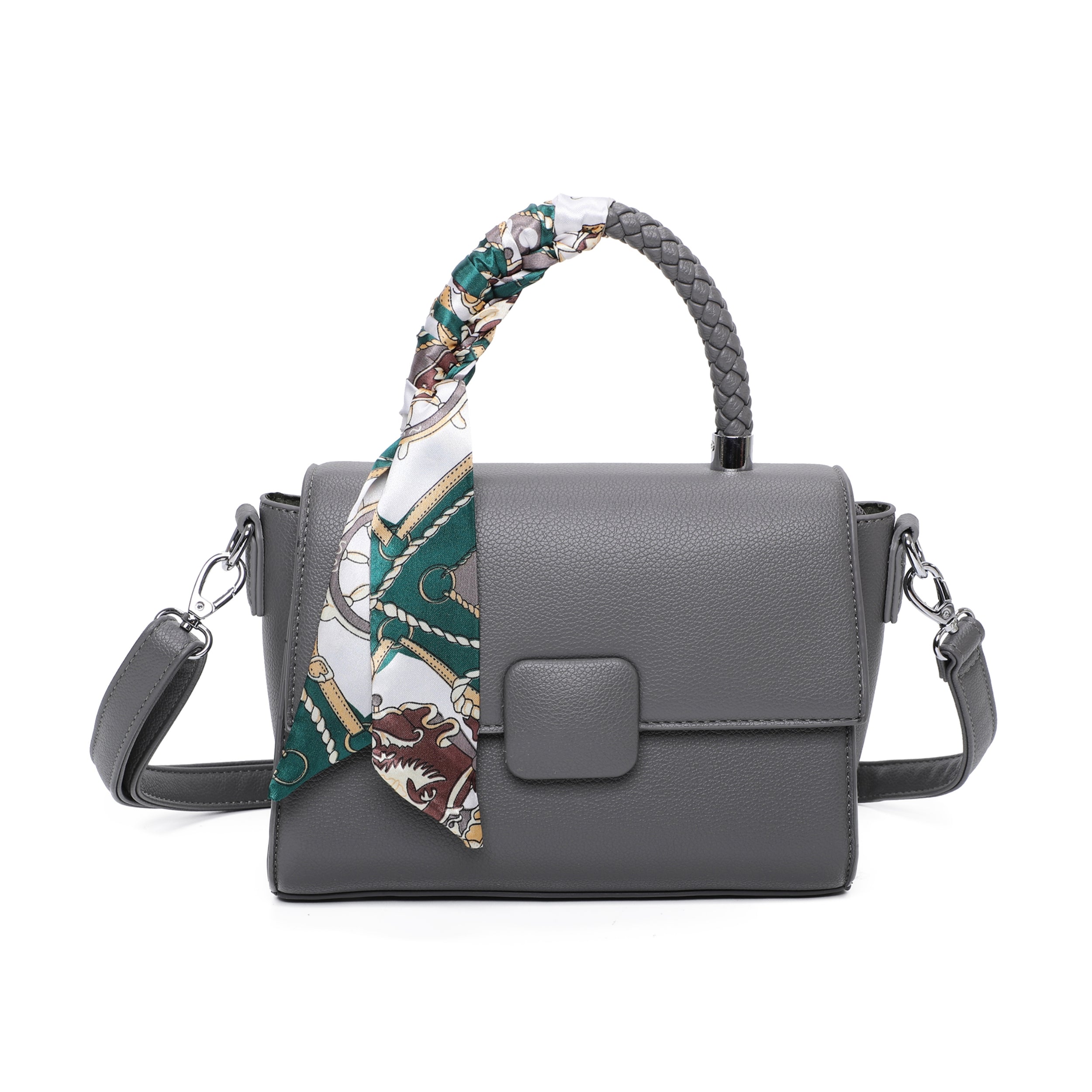 Craze London Medium Grab Bag with Scarf