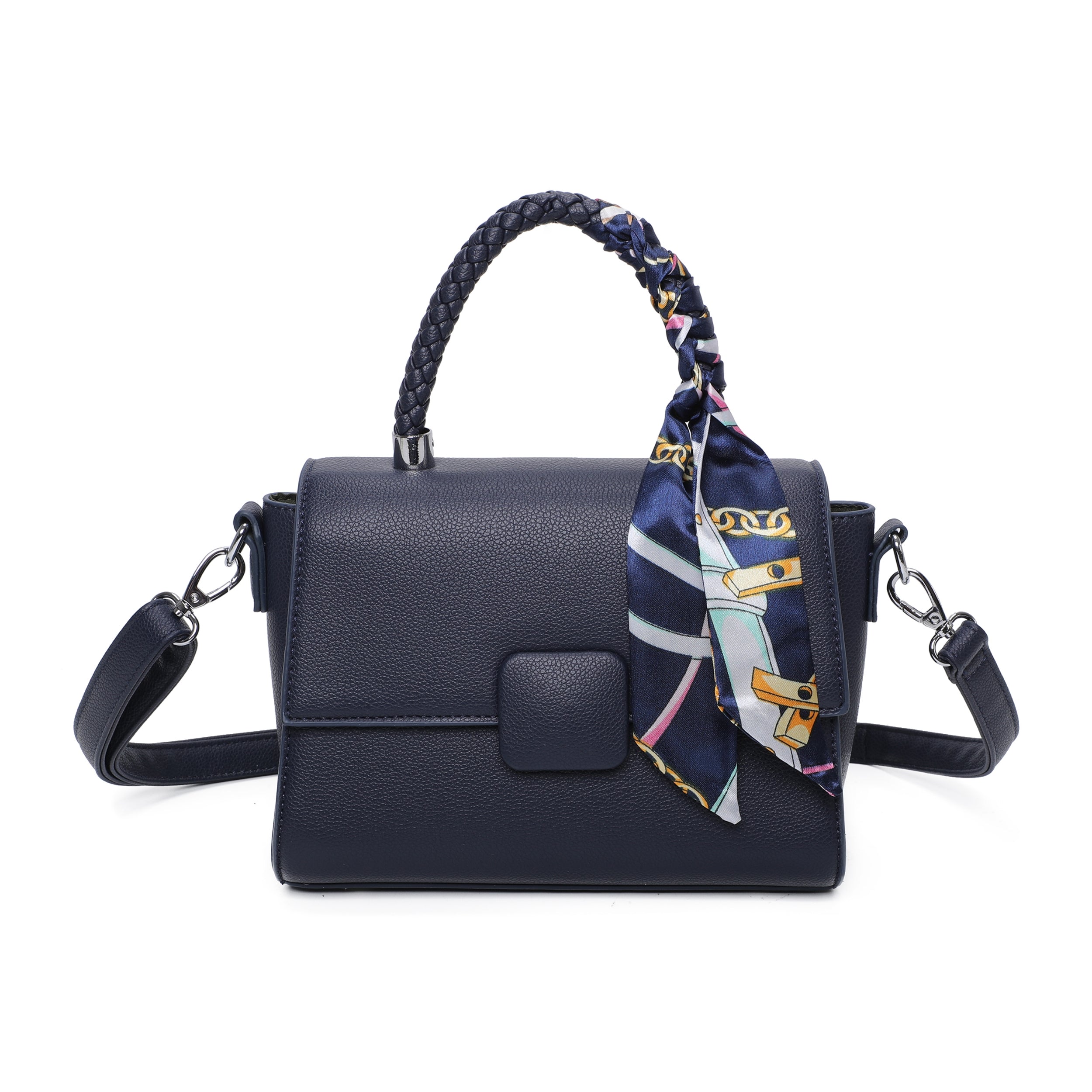 Craze London Medium Grab Bag with Scarf