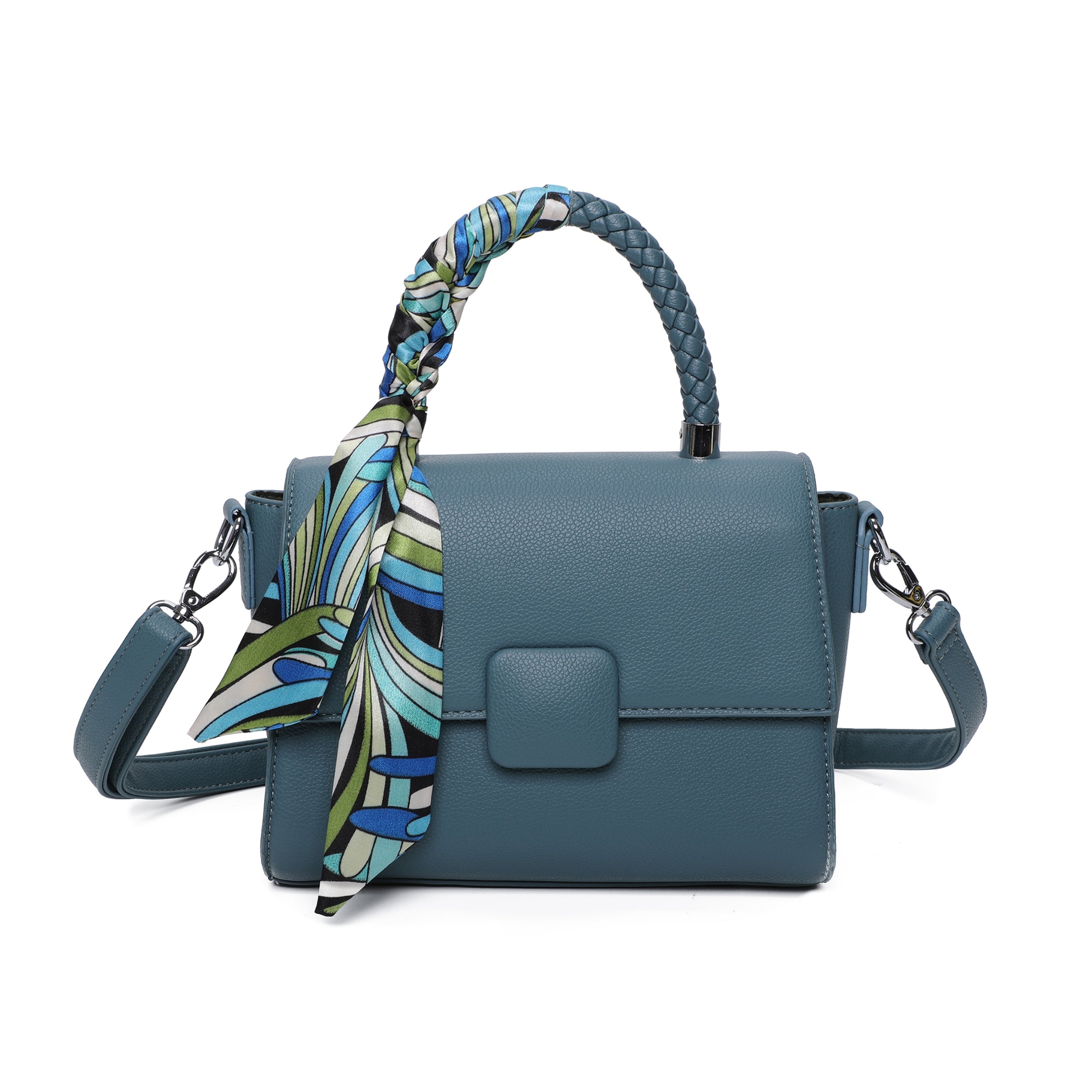 Craze London Medium Grab Bag with Scarf