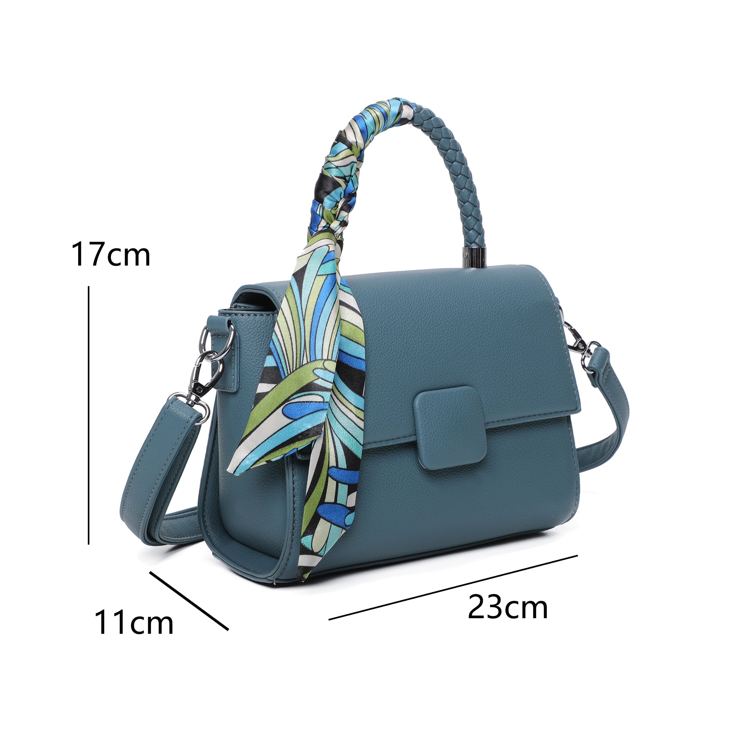 Craze London Medium Grab Bag with Scarf