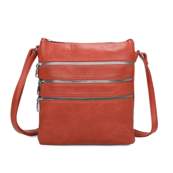 Craze London Messenger bag with 5 Zipped Pockets