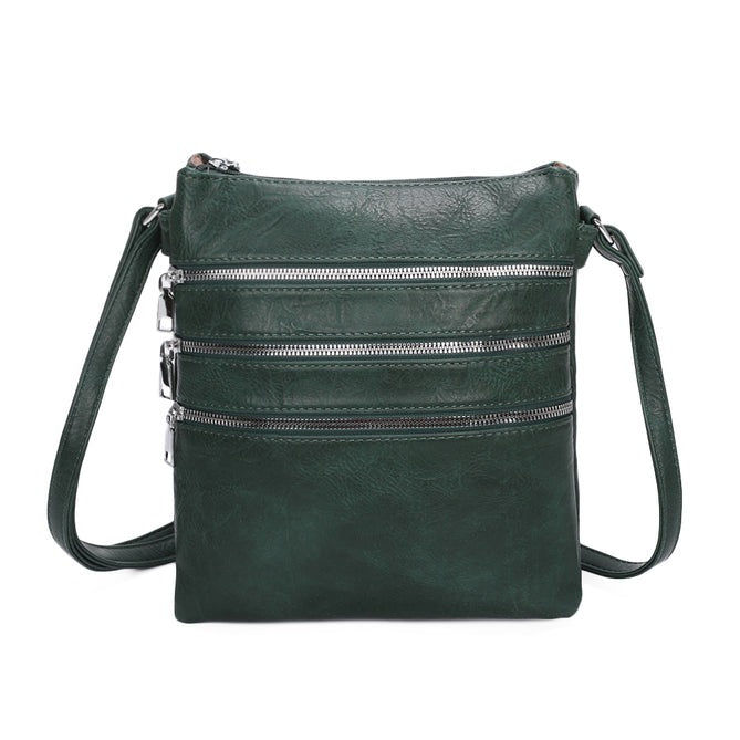 Craze London Messenger bag with 5 Zipped Pockets