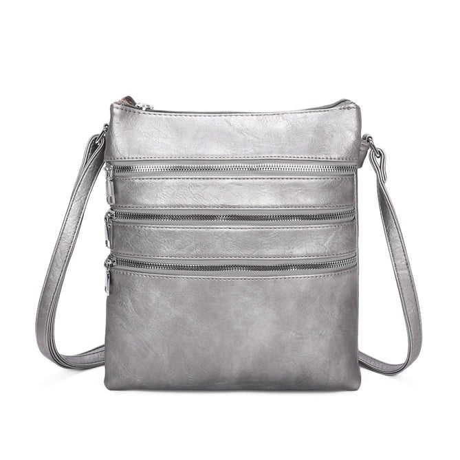 Craze London Messenger bag with 5 Zipped Pockets