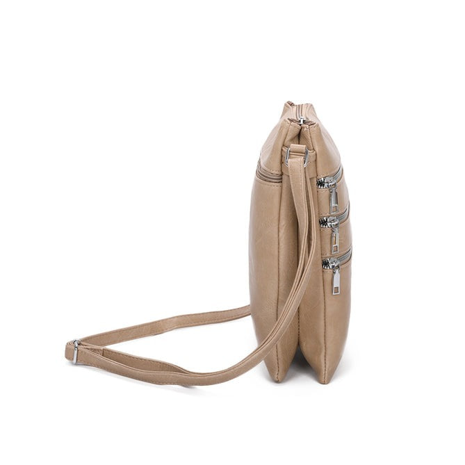 Craze London Messenger bag with 5 Zipped Pockets