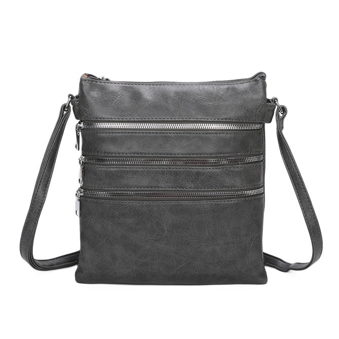 Craze London Messenger bag with 5 Zipped Pockets