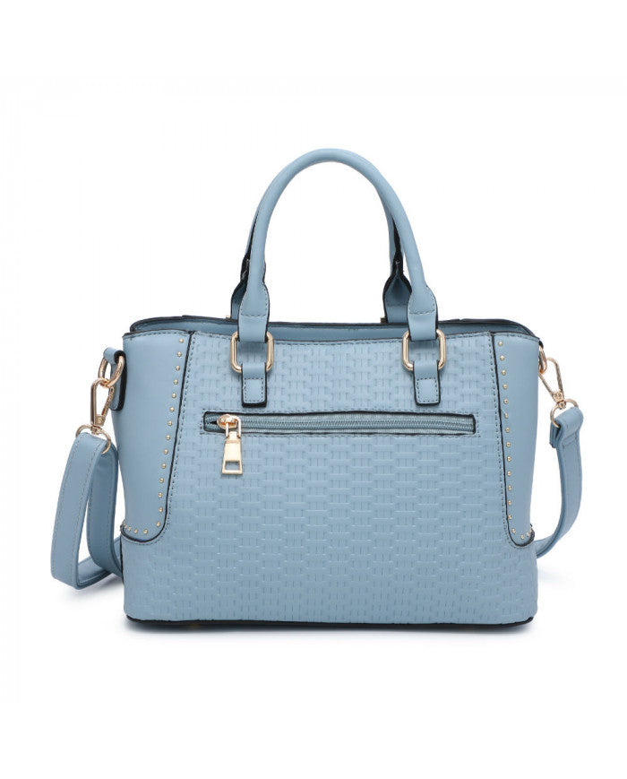 Craze London Mini Tote- Handbag with weave pattern