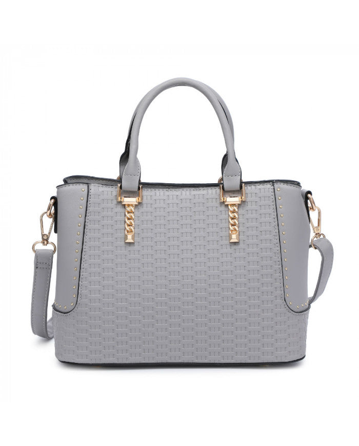 Craze London Mini Tote- Handbag with weave pattern