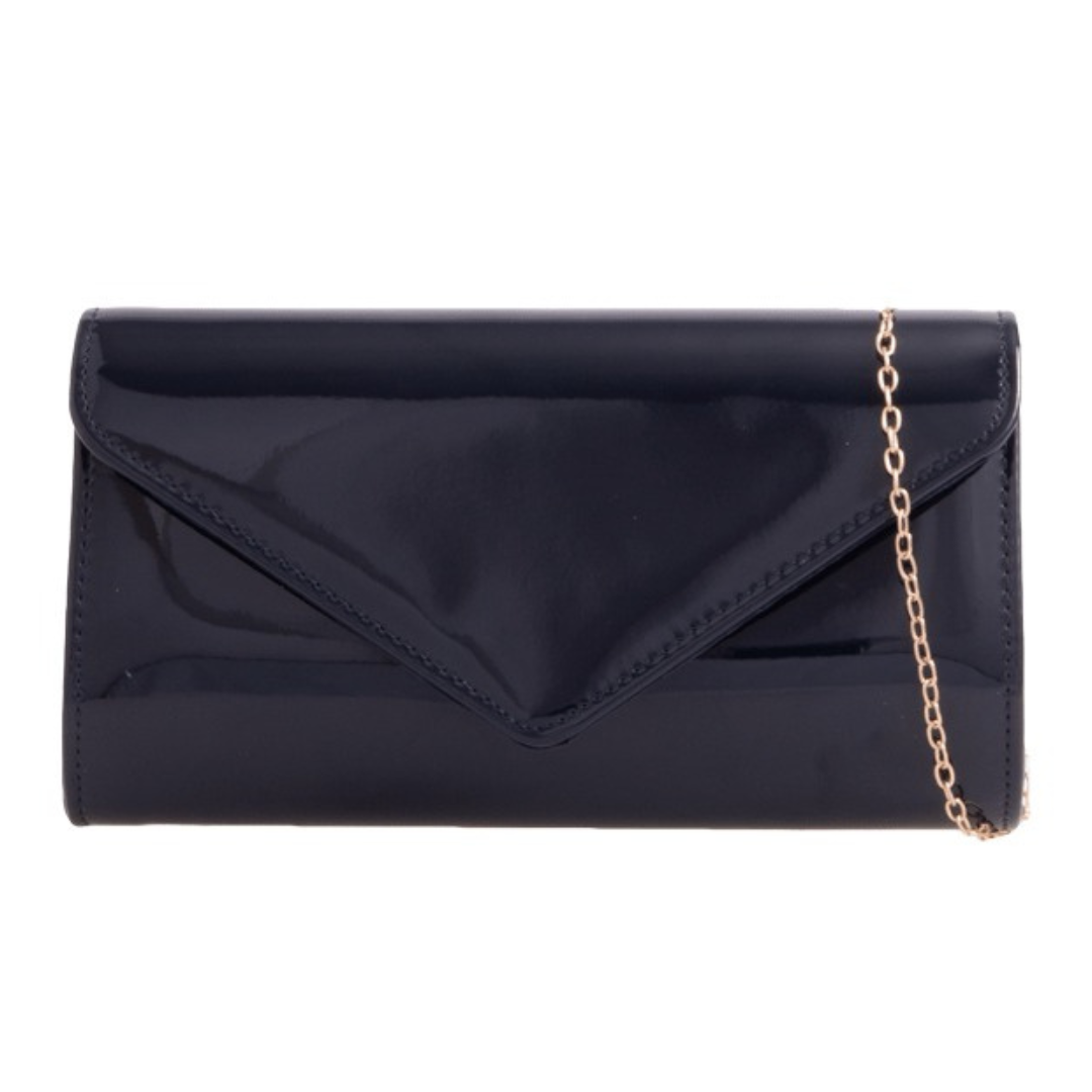 Craze London Patent Clutch Bag