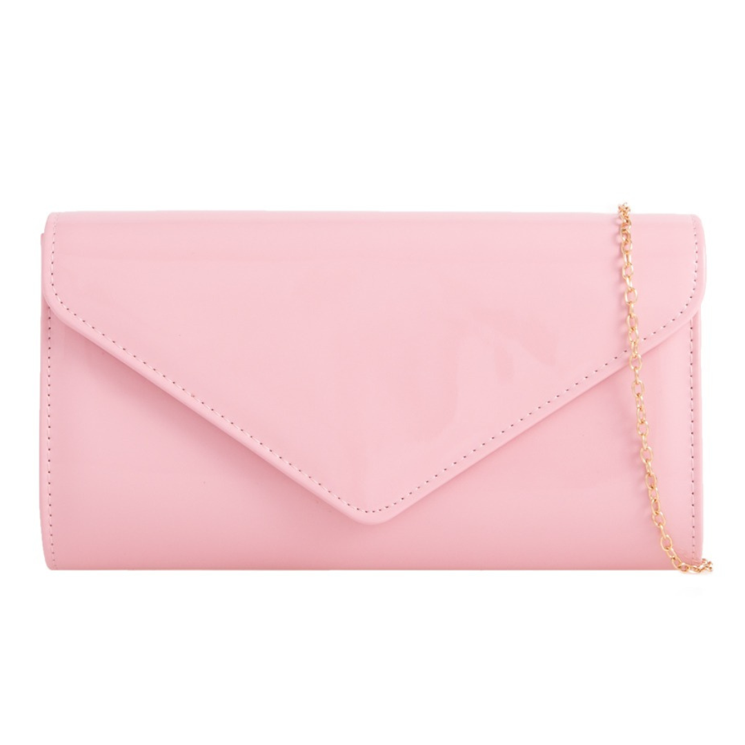 Craze London Patent Clutch Bag