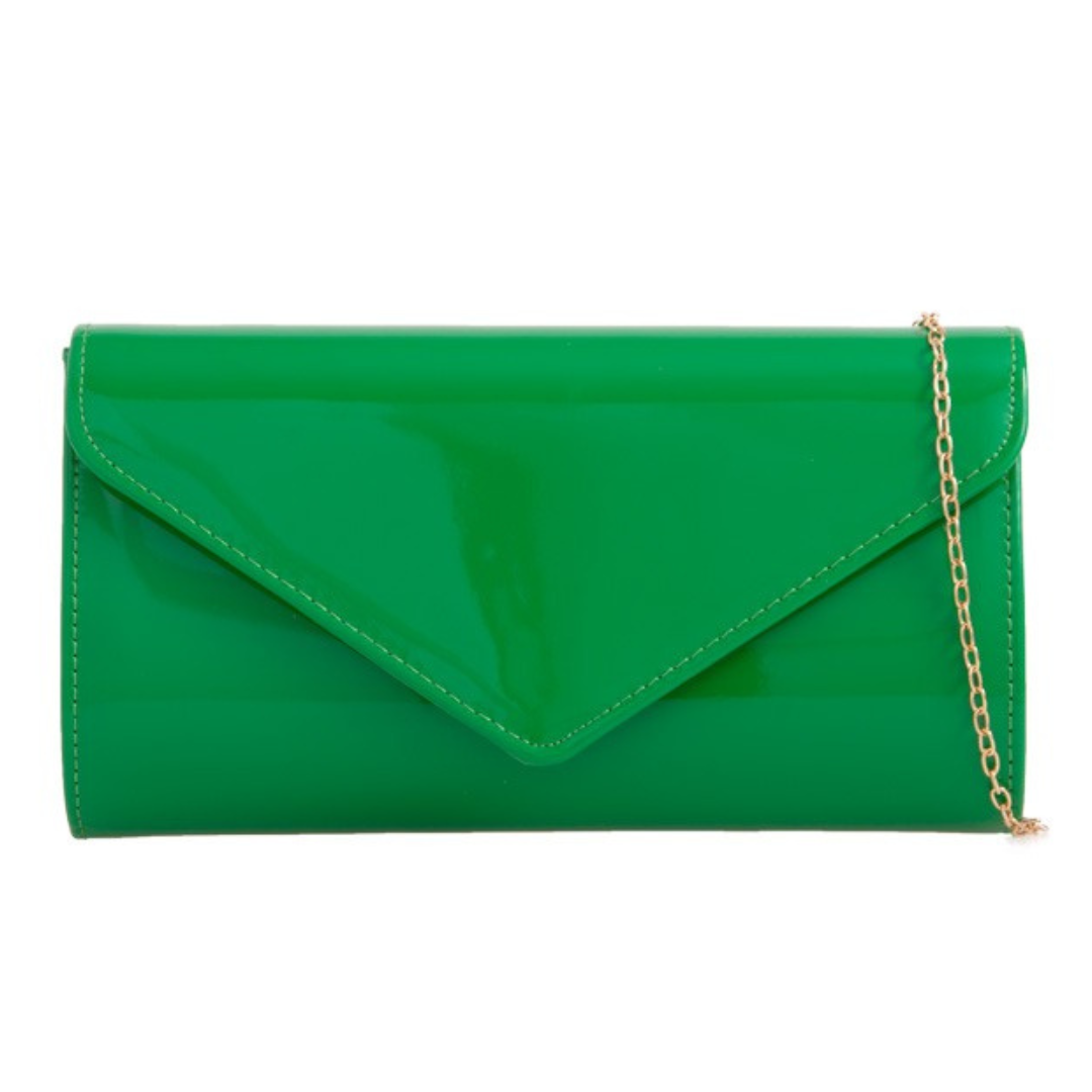Craze London Patent Clutch Bag