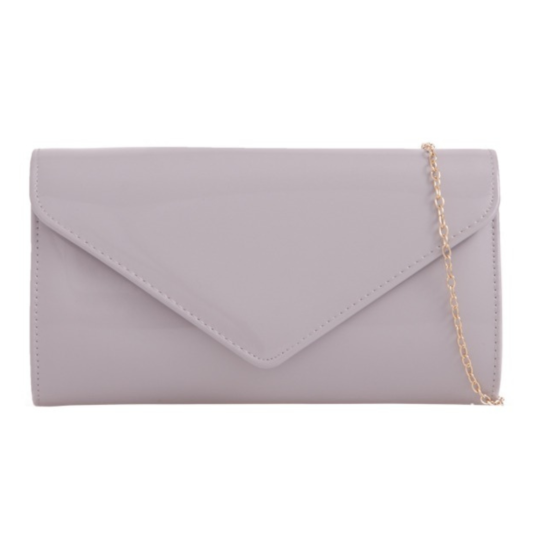 Craze London Patent Clutch Bag
