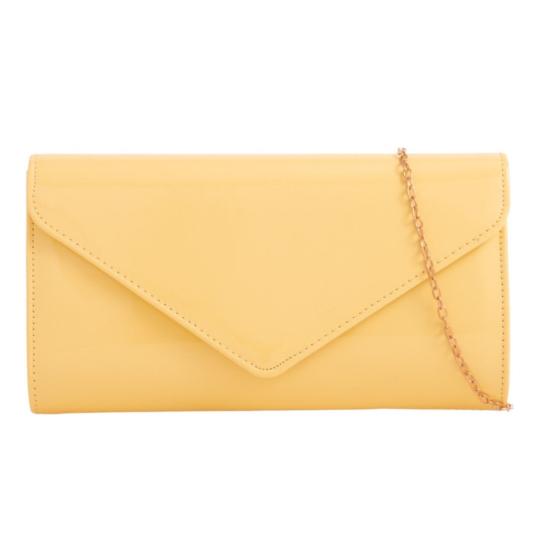 Craze London Patent Clutch Bag
