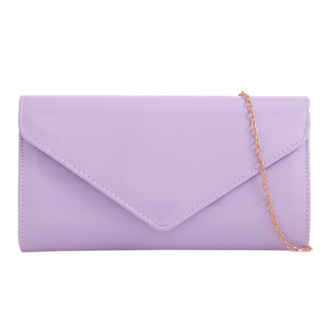 Craze London Patent Clutch Bag