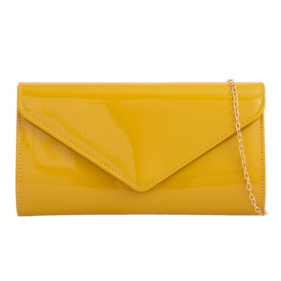 Craze London Patent Clutch Bag